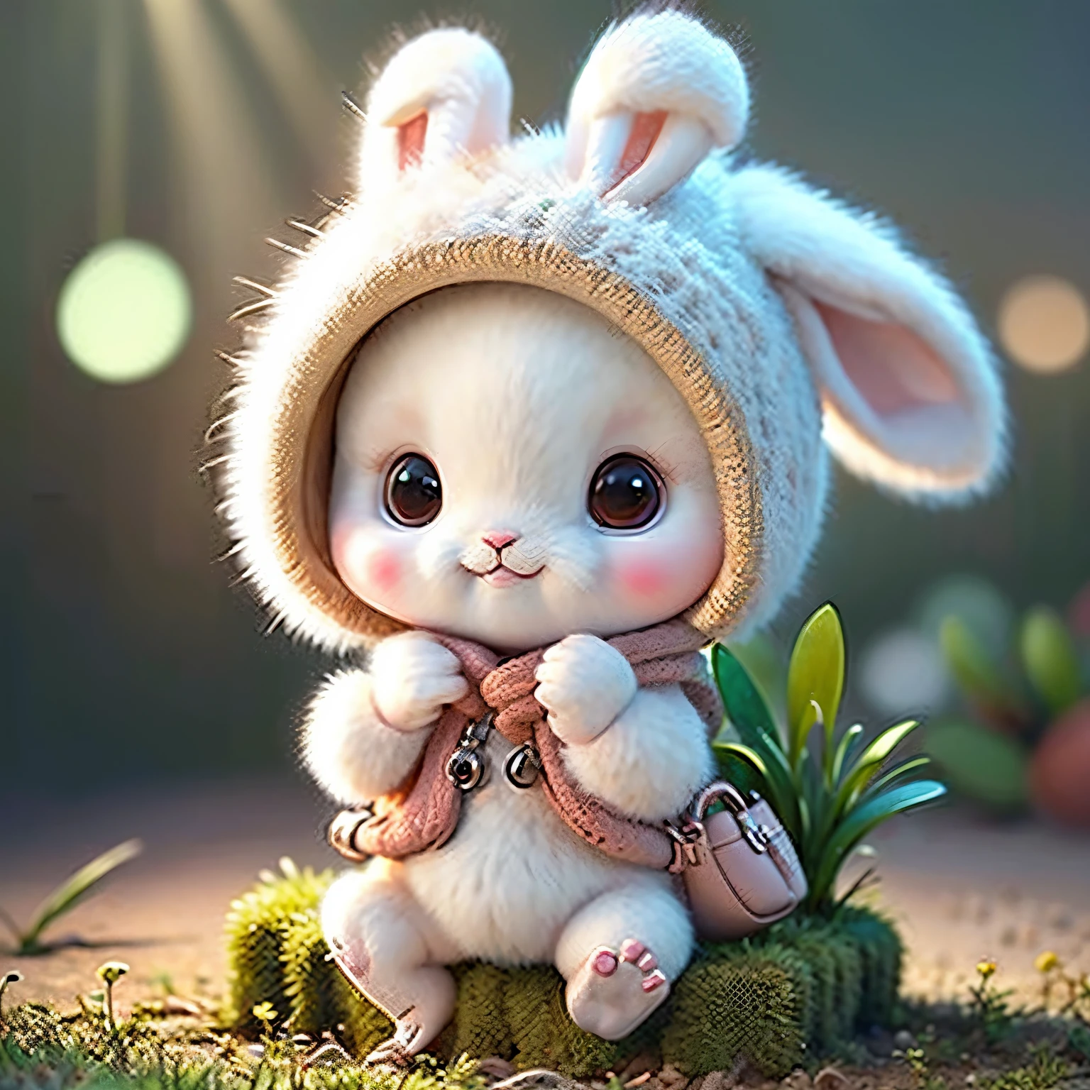 cute chibi bunny, White background, Rabbit, Chibi, Cute, avatar bunny