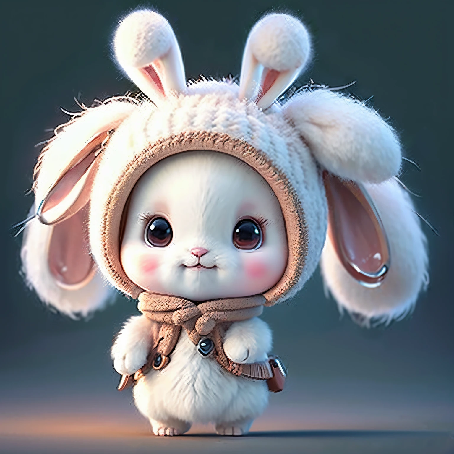 cute chibi bunny, White background, Rabbit, Chibi, Cute, avatar bunny
