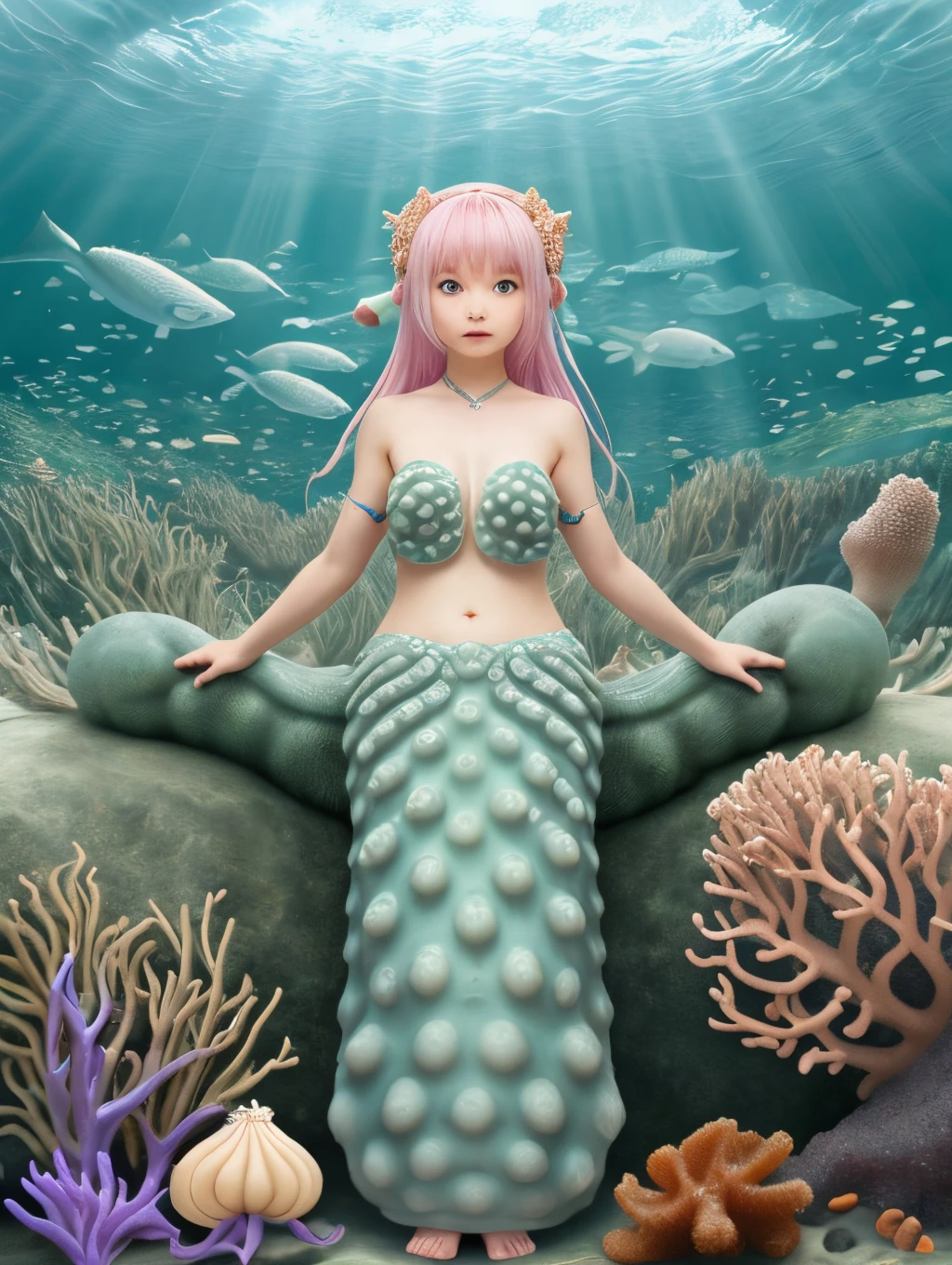 Personification of sea cucumber