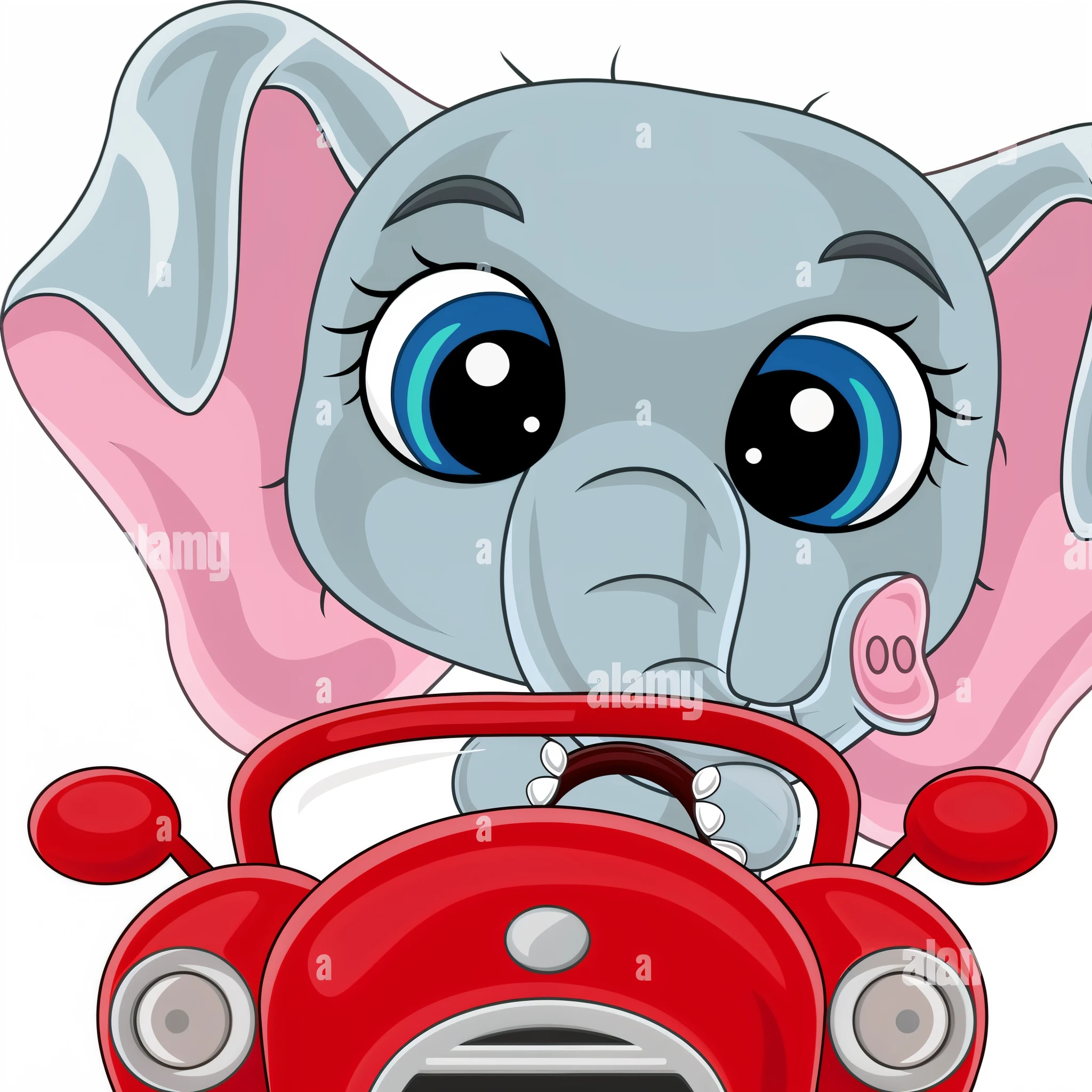 elefante de dibujos animados conduciendo un coche con orejas grandes y ojos grandes, lindo elefante, Alamy Foto de archivo, Arte de stock, HD Illustration, automotor, Tendencias en Shutterstock, lindo animal soltero, Shutterstock, Conducir un coche, Un coche, coche, Mujer linda, Elefante volador, un elefante, nice future vehicles, High-quality illustration, lindas ilustraciones