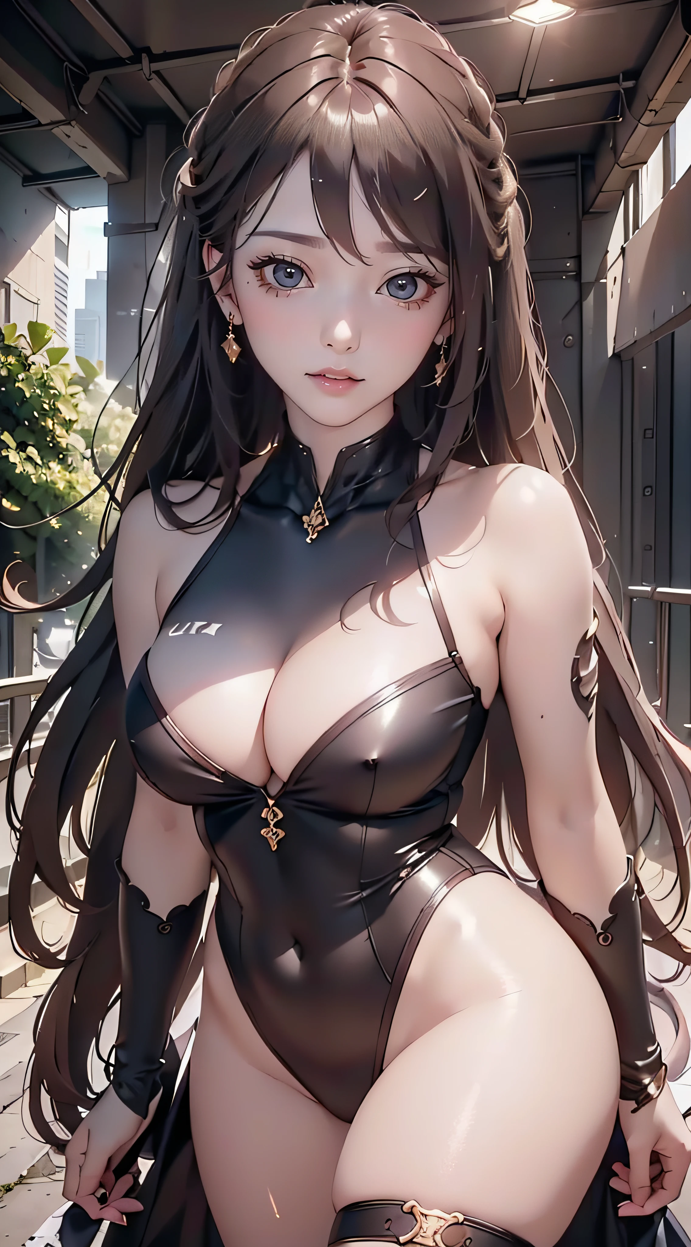 (ultra detailed skin),curvy,petite,beautiful breasts,large breasts,pale skin,pointy breasts,erect nipples,(fantasy art,Highest image quality,Hyperrealist portrait,(8k),ultra-realistic,best quality, high quality, high definition, high quality texture,high detail,beautiful detailed,fine detailed,extremely detailed cg,detailed texture,a realistic representation of the face,masterpiece,Sense of presence,Dynamic,bold),(thin hair),(soft hair),Swept long bangs,extra light coppery amber hair,hair over one eye