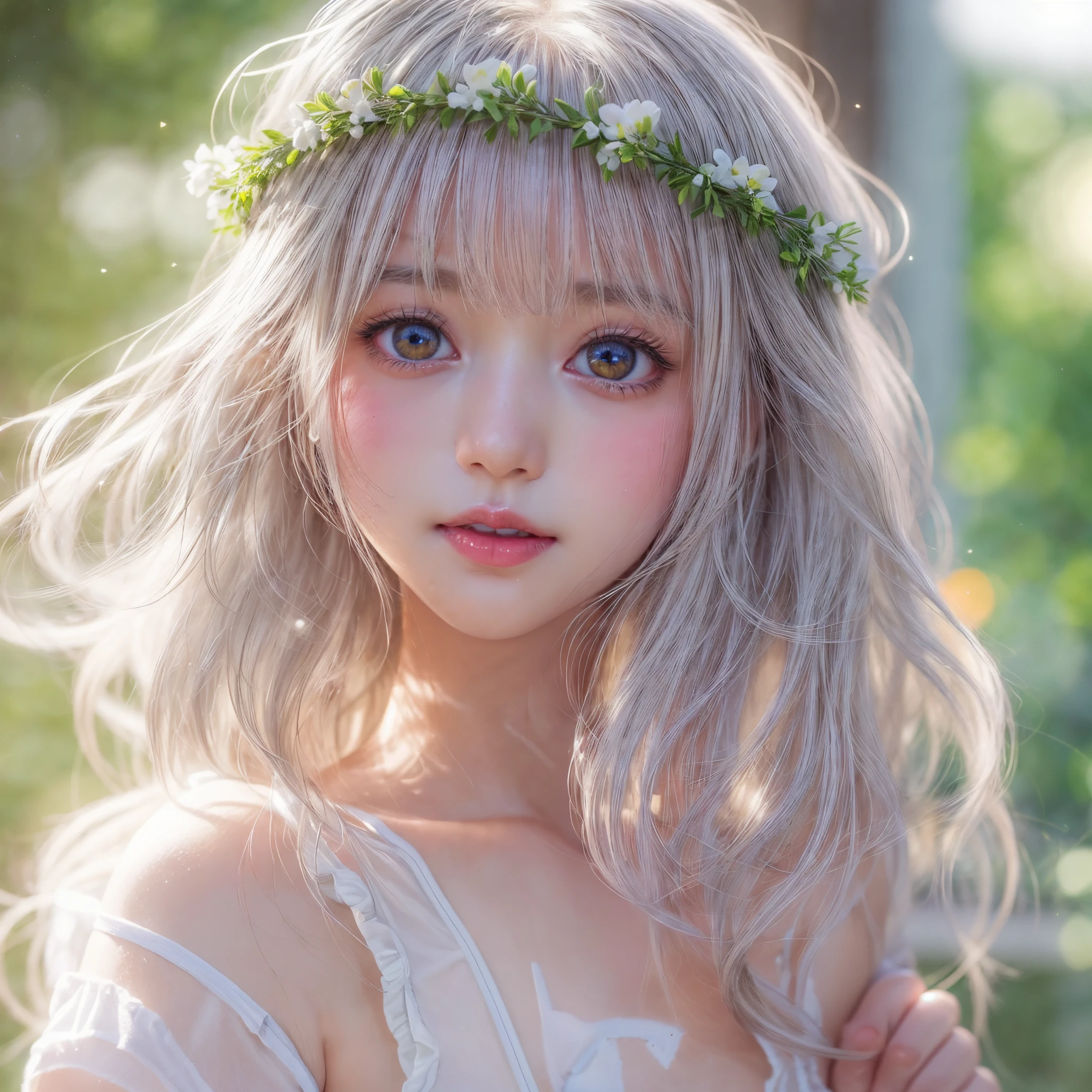 ((David Hamilton:1.37, White and vivid colors))、(Tiny Oppai- Twins:1.37)、{(Dynamic-angle)|(from side)|(from back)|(from below:1.2)}、{(((Kissing face to face)))|(Standing Full Body:1.2)|Wide Shot}、{(Floating hair:1.2)|(Strong wind)|(Ass focus)}、8K best quality、((Masterpiece:1.2、Photo-realistic:1.4)), { kodachrome | realistic | photorealistic | RAW }、((Detailed KAWAII Face、Detailed glistening ivory skin))、Extremely Detailed、Smooth shading、{Zoom Layer|clear focused}、Soft Lighting with many Follow lights、{Childish|Gigantic Cleavage:1.37}、((school uniform with white tiny panties:1.37))、{Flowers|Flower wreath|ssmile|perplexed|seductiv|Different types of hair colors}、{(Light Particles:1.2)|(Lens Flare)|(Luminescent Particles:0.6)}、{Forest Lakeside|Lakeside Cottage|Before dawn|magic hour|morning glow|foggy}、{ Whole Body proportions and all limbs are anatomically accurate | ((no extra limbs)) } .