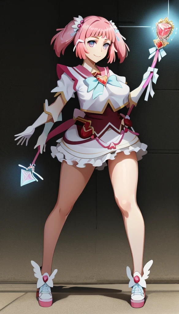 masterpiece, best quality, indoors, mamikafairy, 1girl, solo, looking at viewer,, hand arms full body,boots, standing,cute,breast, curvy, female,fantasy goddess,there is a cartoon picture of a woman with a very large breast, glowing divine being, glowing holy aura, inspired by Luma Rouge, the non-binary deity of spring, ethereal rainbow nimbus, the aura goddess of fire, inspired by Mariel, glowing aura around her, astral aura, as the goddess of the sun, “uwu the prismatic person, big breast, serious, beautiful eyes, , full body, walking, long robe, long dress, ,priestess ,holy, smile, god rays, ray tracing, sparkle, cinematic lighting, UHD, retina, masterpiece, ccurate, anatomically correct, textured skin, super detail, high details, high quality, award winning, best quality, highres, 1080P, HD, 4K, thunder aura, light aura,full, snak staff,closed mouth, huge breast, curvy, bimbo,standing, smile, happy