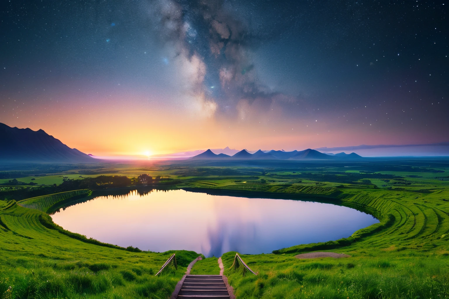 Header image for healing music。If you look at it, I was healed、Sleep well、improve your health、Can you create pictures of spectacular natural landscapes of another planet??？