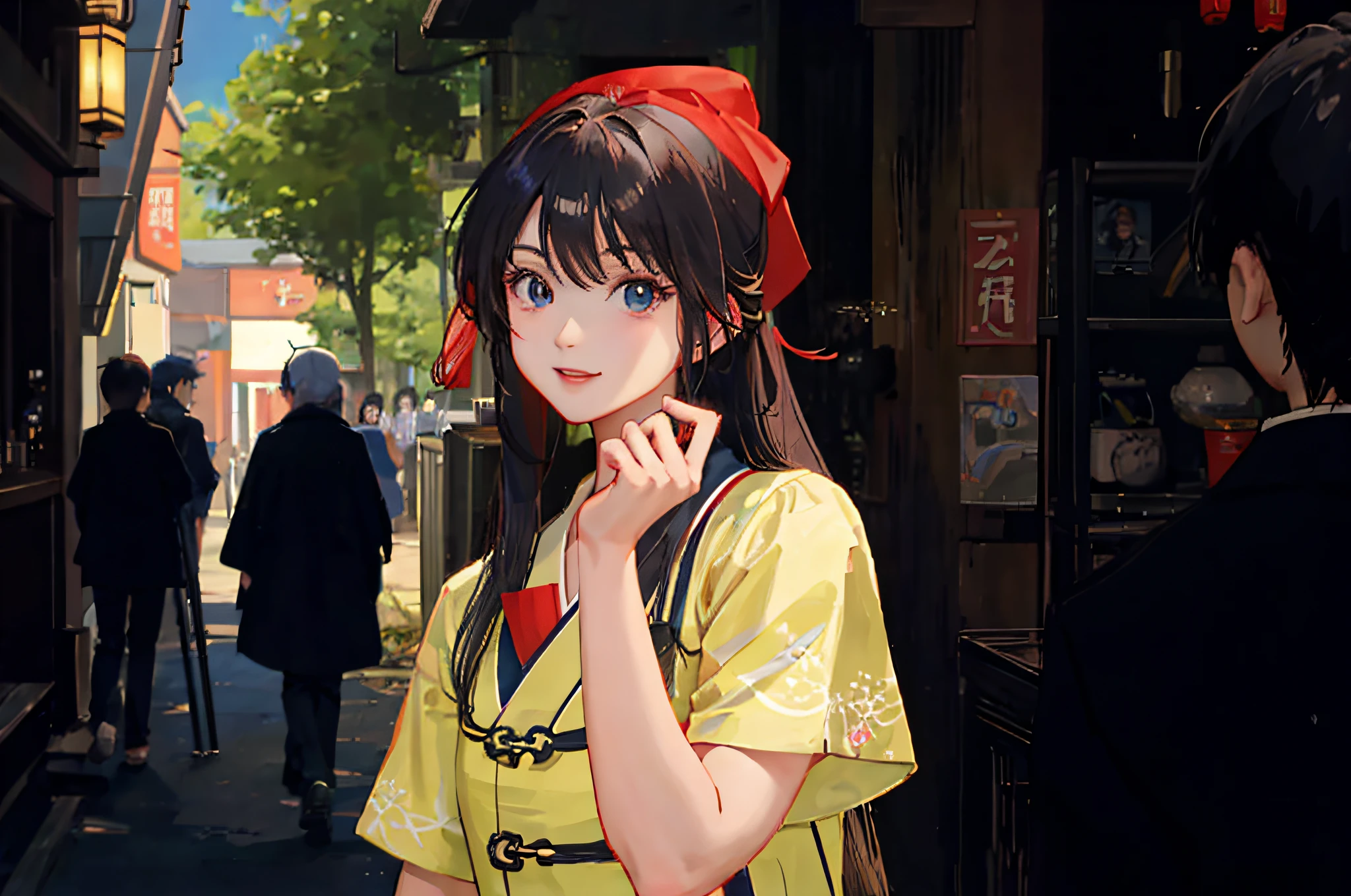 The Chinese master,Cook,an Quority,femele,adolable,long whitr hair,largeeyes,Japanese style manga,Retro,White cheongsam,Red bandana