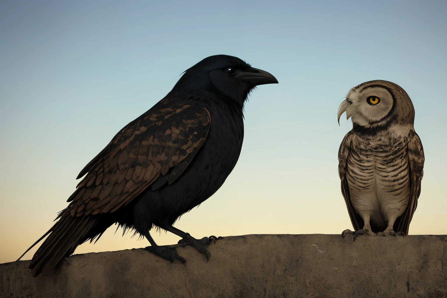 the crow and the owl