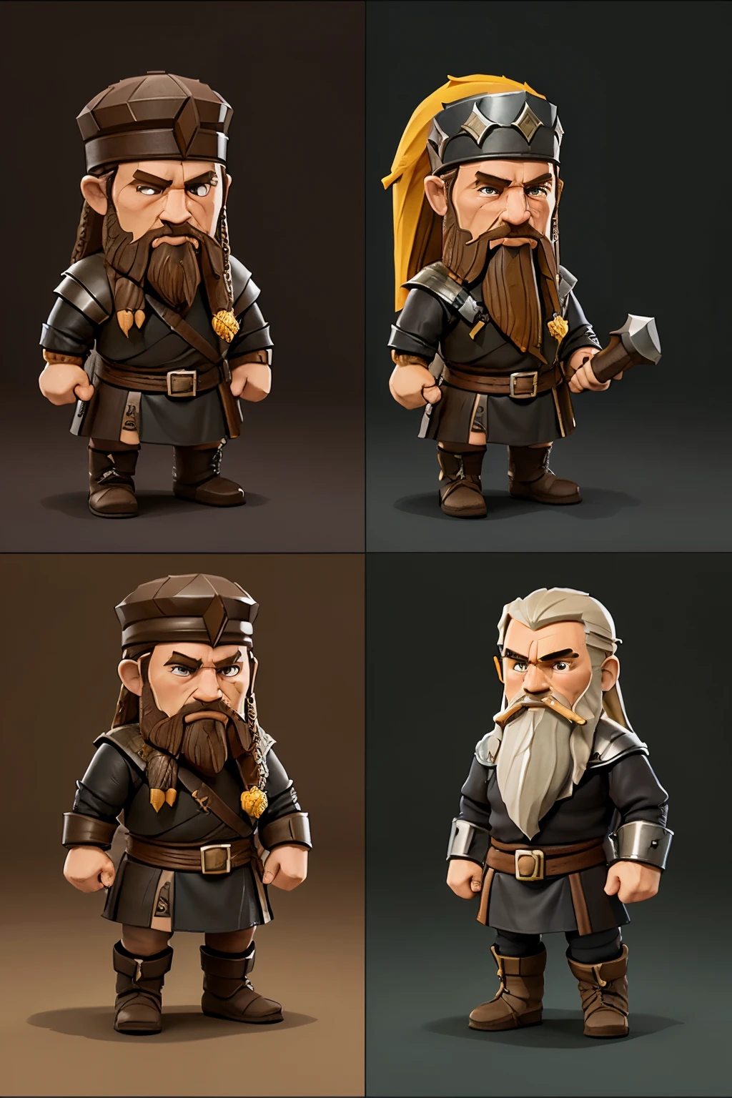 Sertslle a sprite sheet with 2D textures for a troop figure, who looks like a Viking for a Clash of Clans type video game