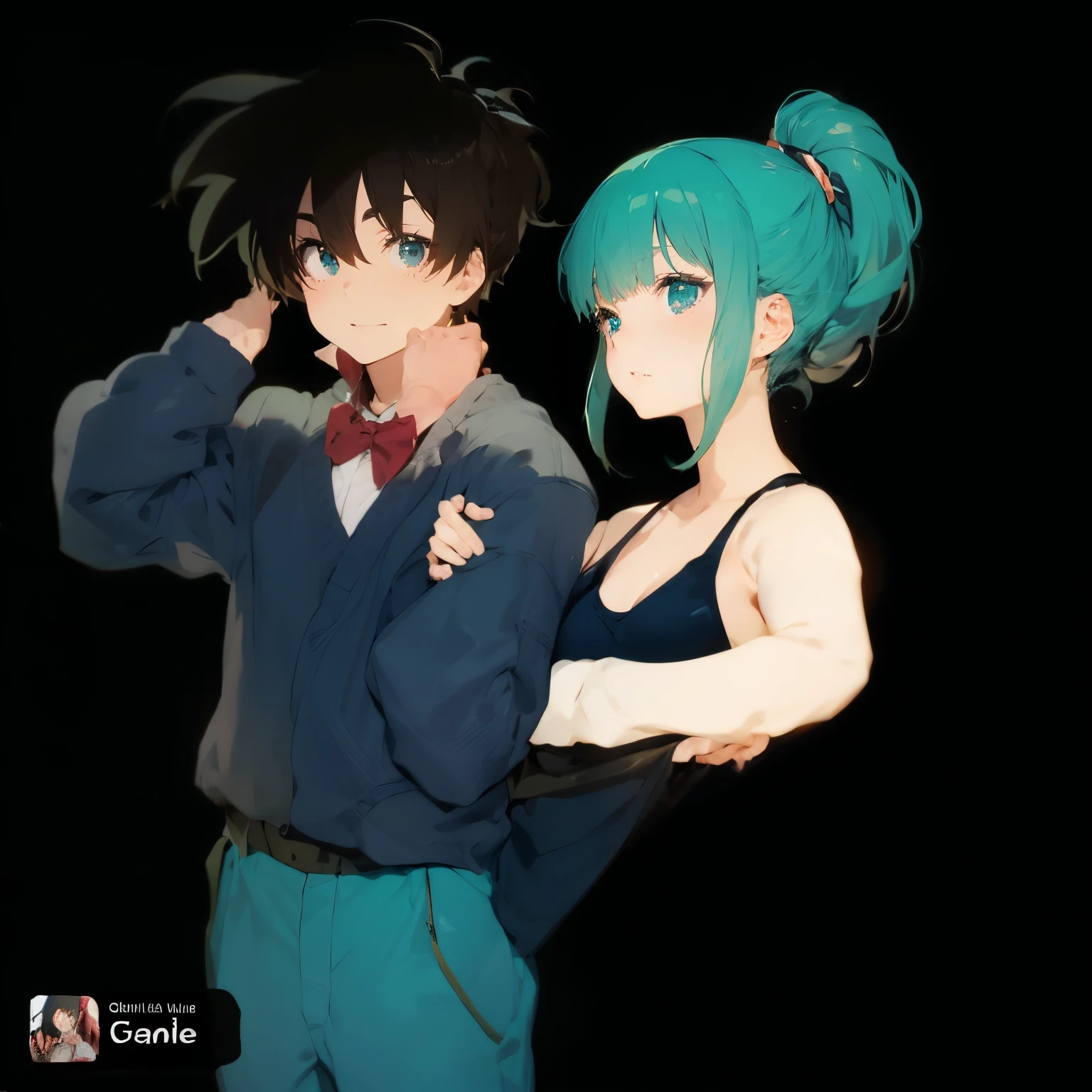 Casal anime, Hand in hand, encontro, romance