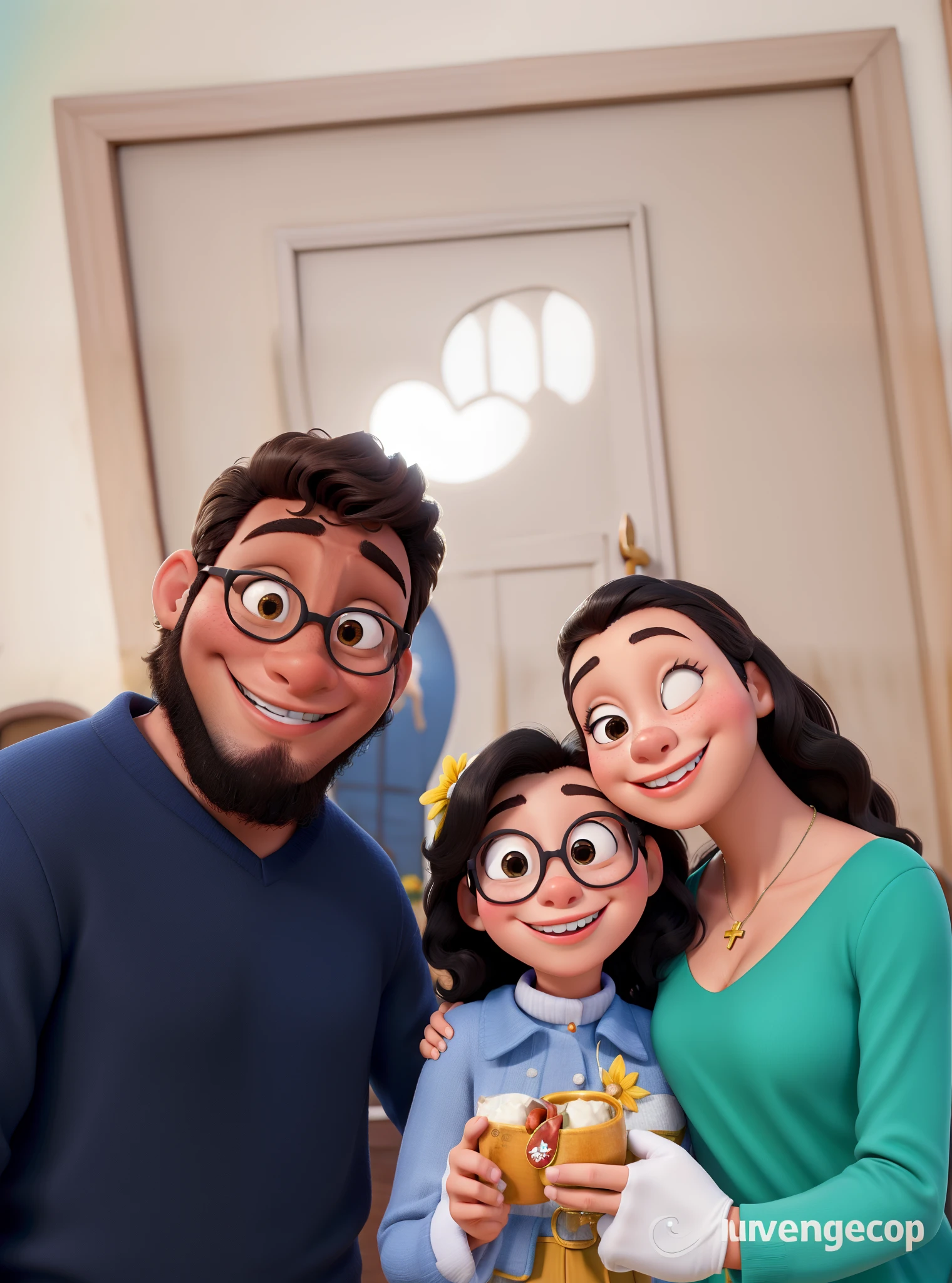 Casal estilo Disney sorrindo na igreja homem de pele morena