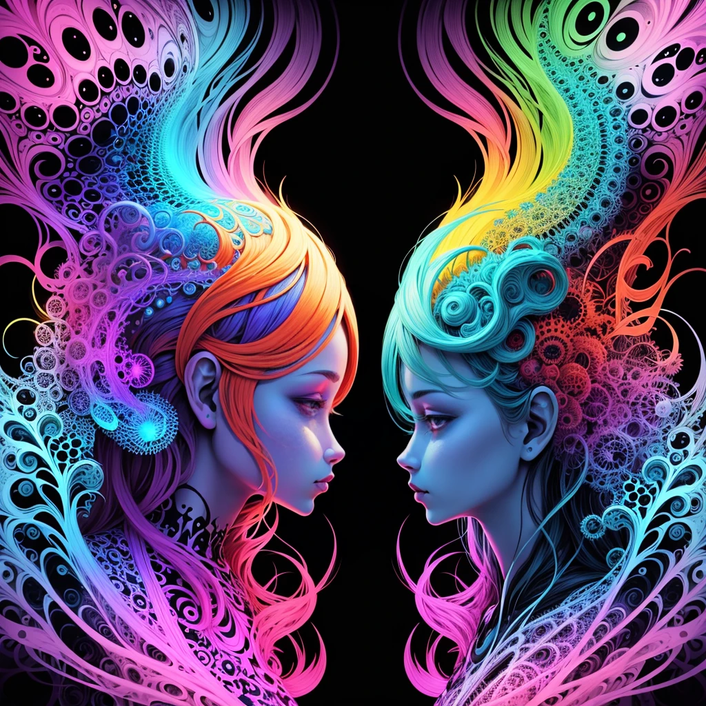 psychedelic art, negative, theory of evolution