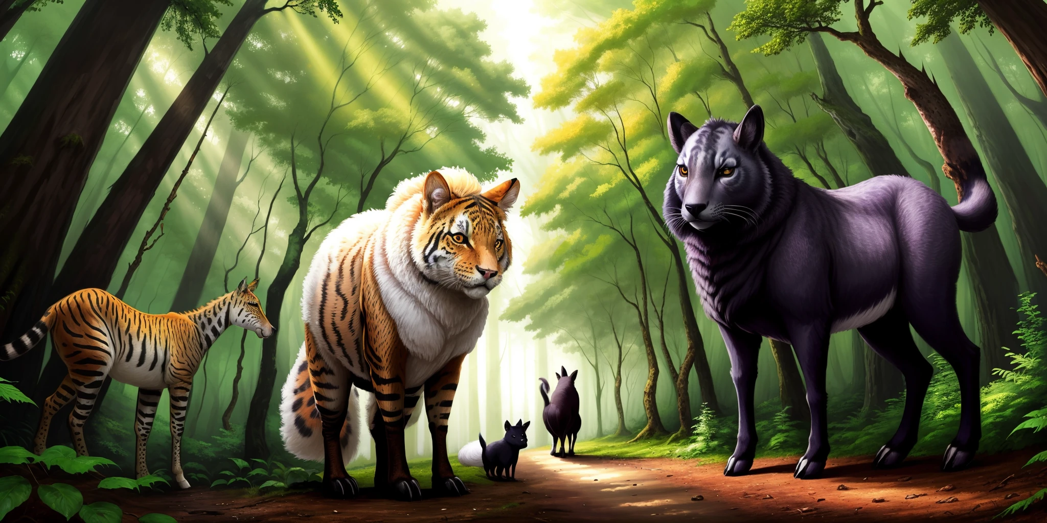 Animals in the forest