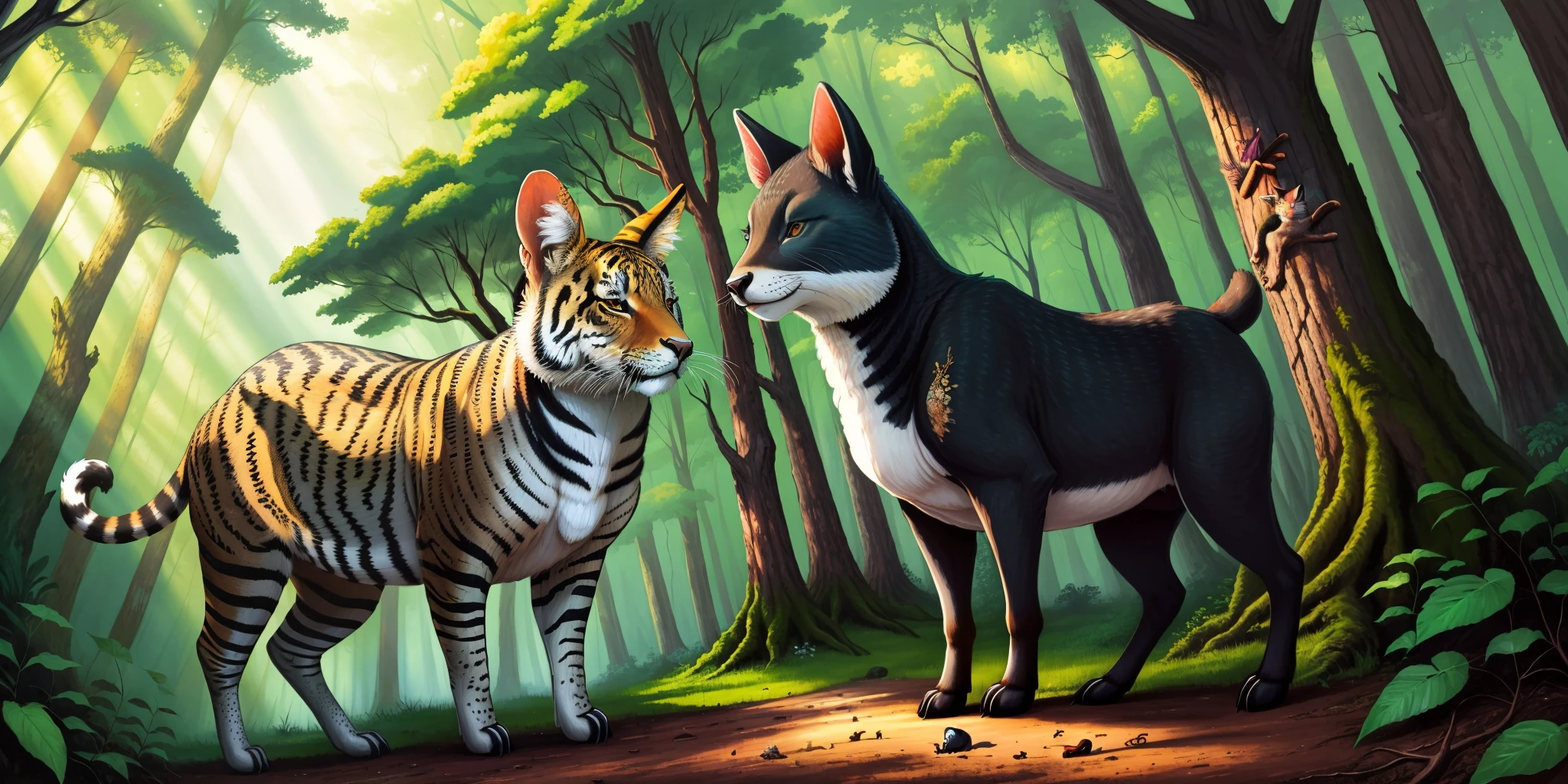 Animals in the forest