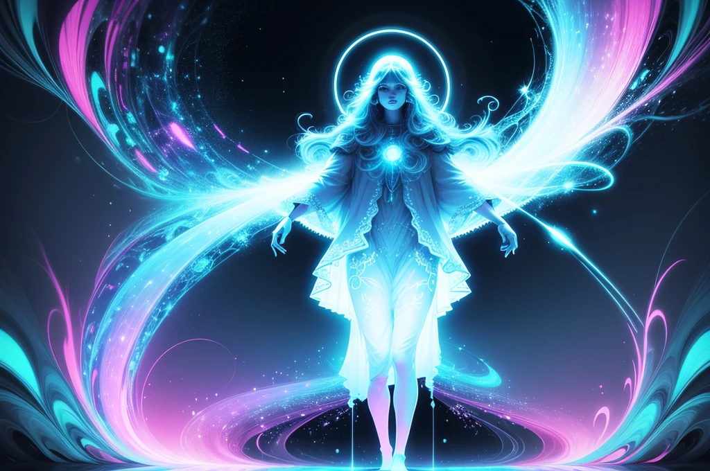 let there be light, psychedelic art, negative