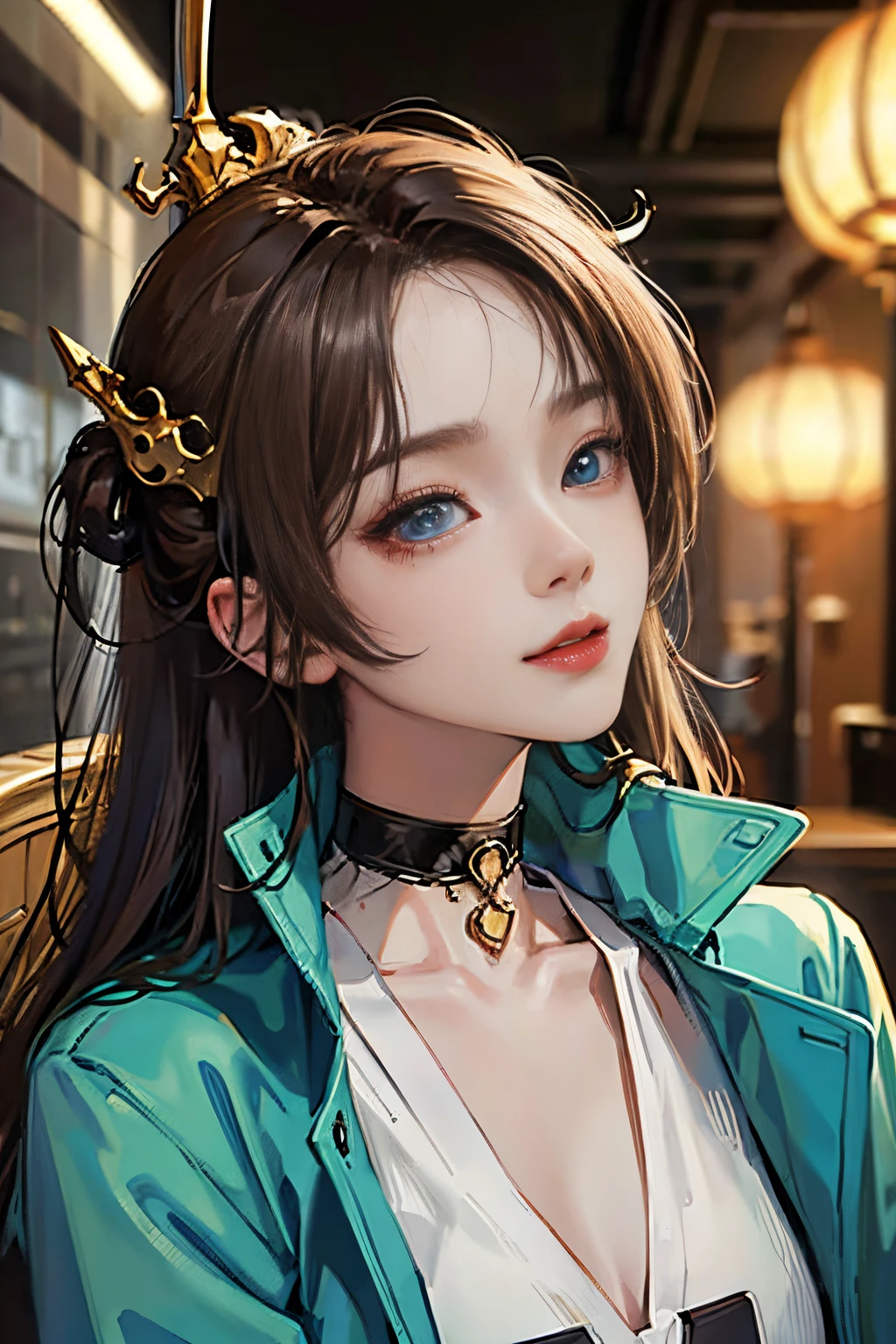 1人の女性、 watching at viewers、
,Her beautiful blue eyes, Twin-tailed brown hair, Moles under her eyes, Plump and glossy lips, Heart-shaped choker, Looking at the viewer, smiling at the viewer. .. .. .. .. .. .. .. .. .. .. .. .. .. .. .. .. .. .. .. .. .. .. .. .. .. .. .. .. .. .. .. .. .. .. .. .。.。.。.。.。.。.。.。.。.。.。.。.。.。.。.。.。.。.。.。.。.。.。.。.。.。.。.。.。.。.。.。.。.。.。.。.。.。.。.。.。.。.。.。.。.。.。.。.。.。.。.。.。.。.。.。.。.。.。.。.。.。.。.。.。.。.。.。.3D, cyberpunk style short clothes、Nami Style in Anime One Piece, of the highest quality, 8K, Detailed skin texture, Detailed Cloth Texture, beautifull detailed face, Intricate details, Pirate Ship、
Rim lighting, Side lighting, Cinematic lighting, Ultra high definition, 8K UHD, Film grain, Best Shadows, Delicate, Facing the viewer, gazing at viewer