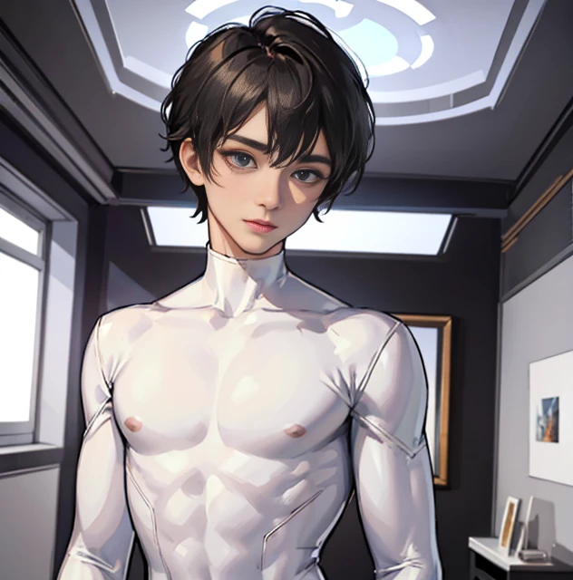 ( positions)、 boy、(1boy)、Focus on the ass.、As a matter of fact, cute 14 year old boy,Real face,Page zoom,Slight swelling,(big ass),thin boy,body boy,smile, perfect body boy,wet boy,big ass,wet milk, perfect detail,Wear tight white pants. ,professional boy photo, masterpiece, big, shiny skin, flirting, from above, (bangs), (sweaty: 1.3), blur background, photo of a boy 14 years ol), spread legs,suit uniform, dark brown hair, realistic, lips, Brown eyes, Glossy skin, Shiny skin, Mature beautiful face, Seductive eyes, Lifting thighs, Backlit, M legs,(blush),(perfect boy boy)
