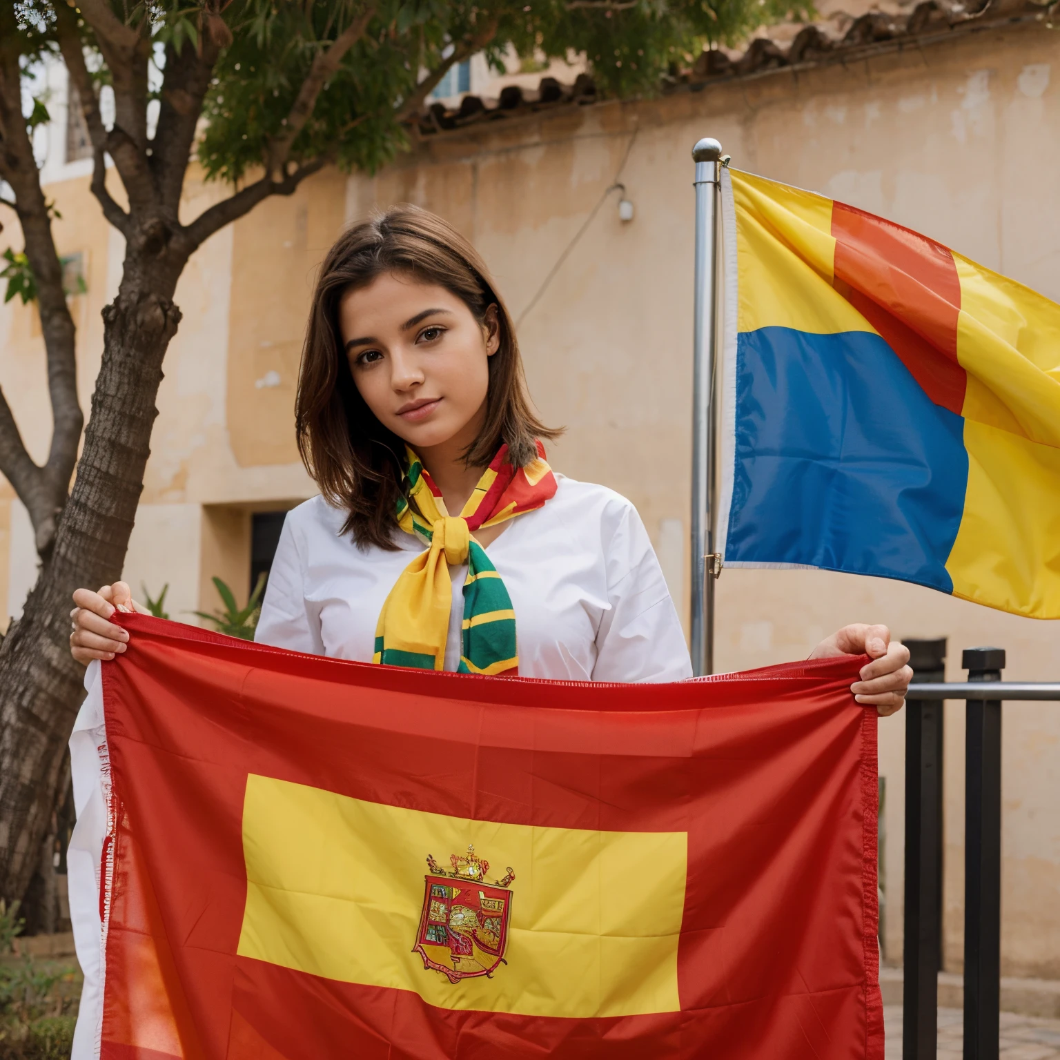 Bandeira da Espanha para trabalho escolar