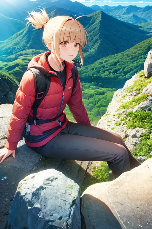 Mahiru Shiina, top-quality, mountaineering, Ponytail