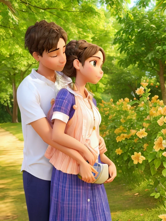 high quality natural beautiful couple lovely 3D