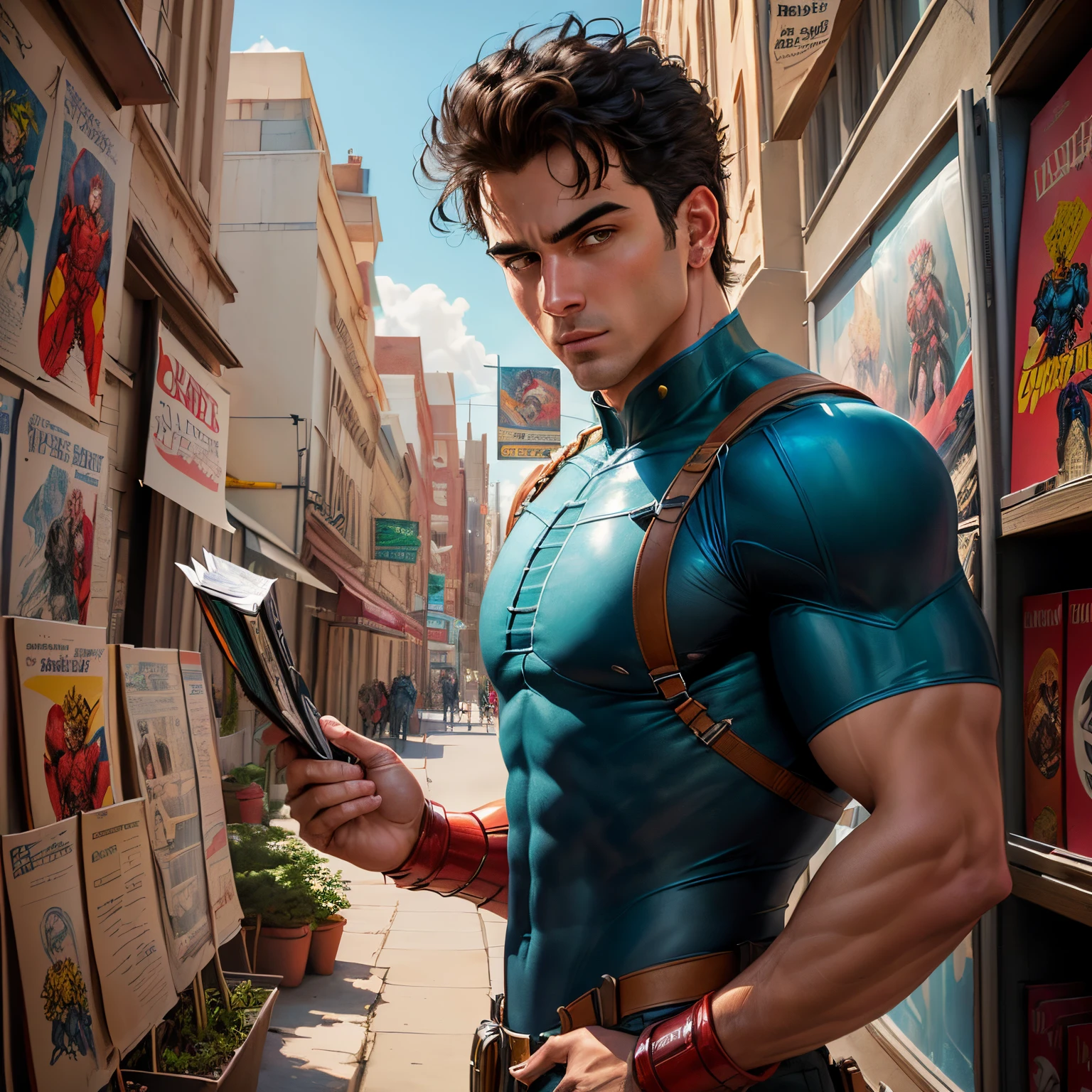 create a comic book about the work Dom Casmurro