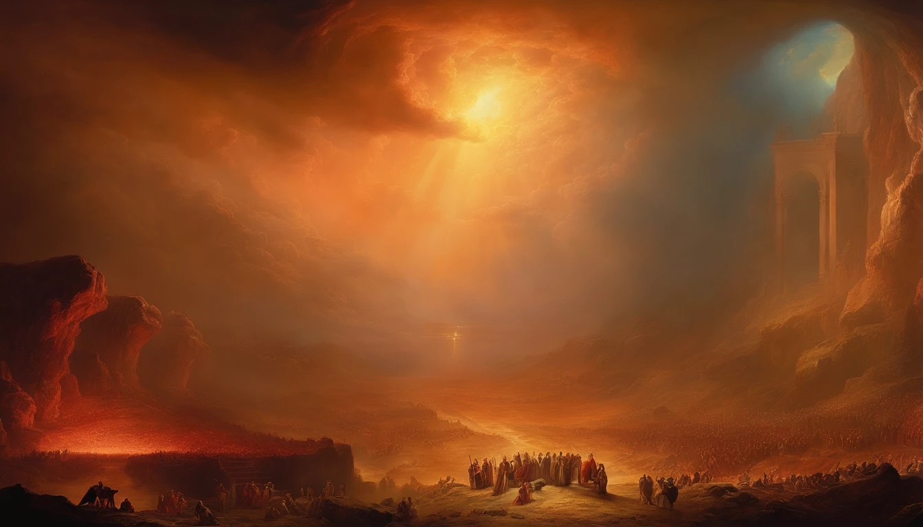 British artist John Martin style《The Last Judgment》