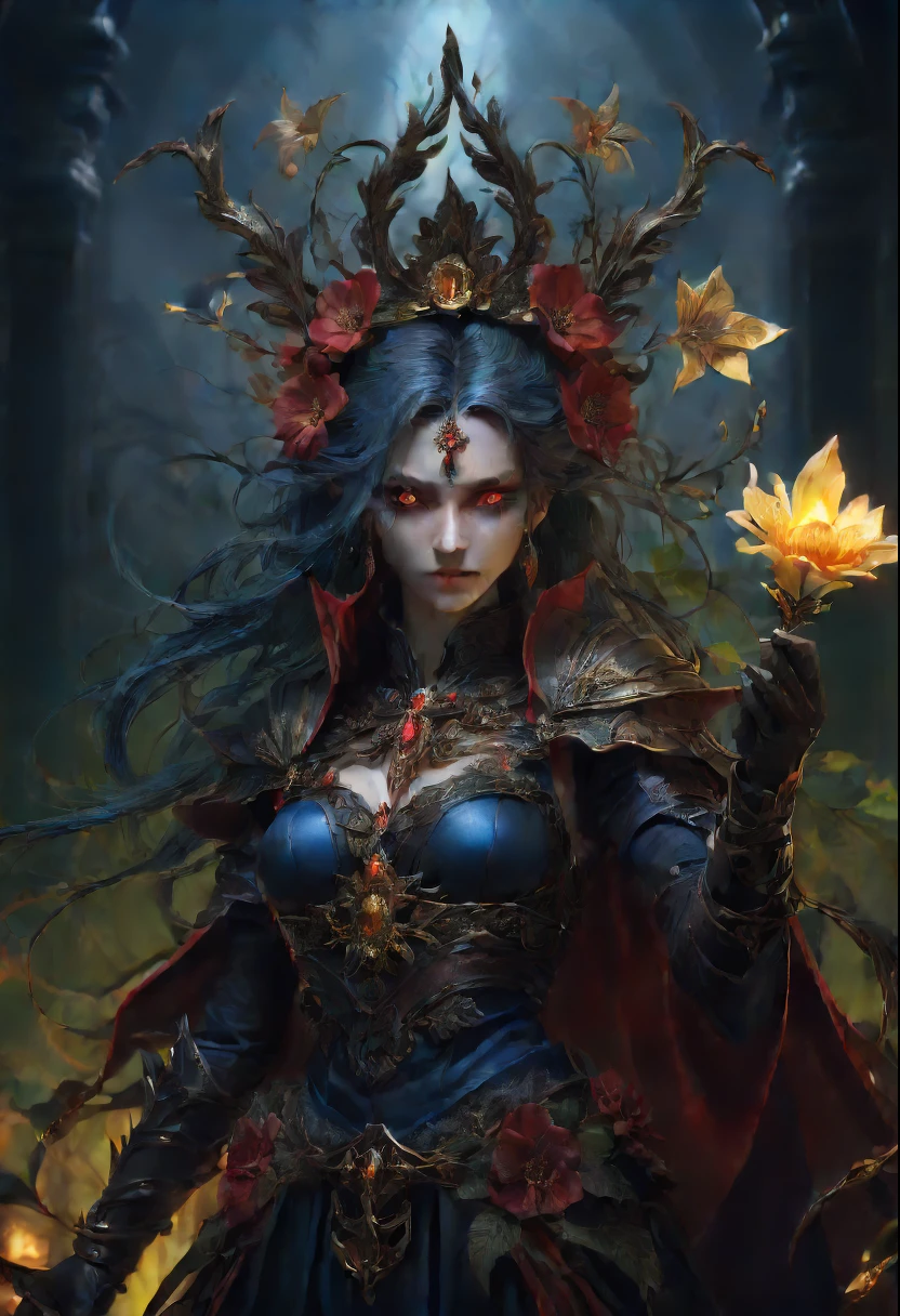 (extremely detailed CG unity 8k wallpaper, masterpiece, best quality, ultra-detailed), (Heaven: 0.6 + Hell + Ghost: 1.2 + Hades: 1.5+ Underworld: 1.4), King of Yan, Throne, Crown, Green Clothes, Mask, Dill Red Light, Flames, Underworld Background, HD Sharp, Extremely Realistic. --auto --s2