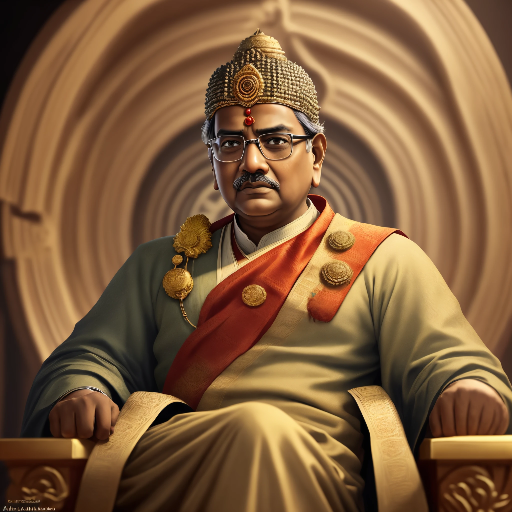 Dr ambedkar,lord buddha,emperor asoka,in the universe, realistic photo,detailed eays, no ugly face,cinematic