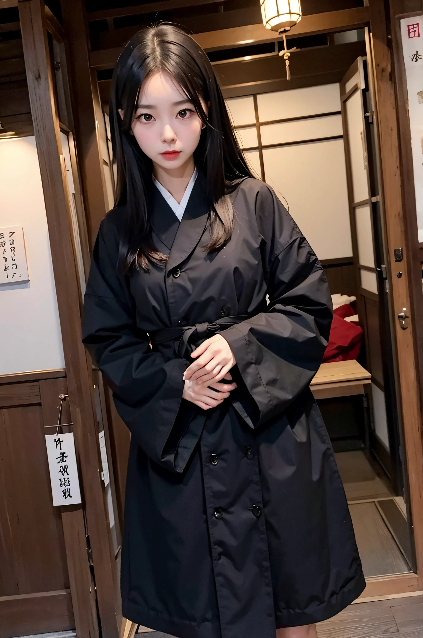 A dark-haired、A slender、Kyoto Sightseeing、cute little、8k、huge tit、