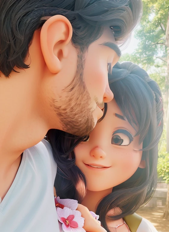Lovely Couple Higher Quality photo 3D