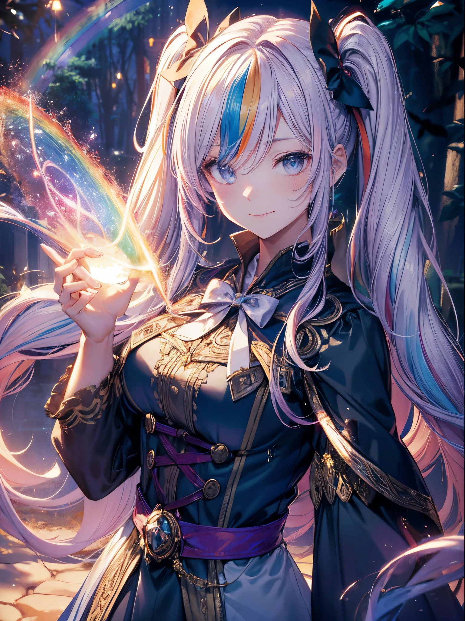 hand holding magic light