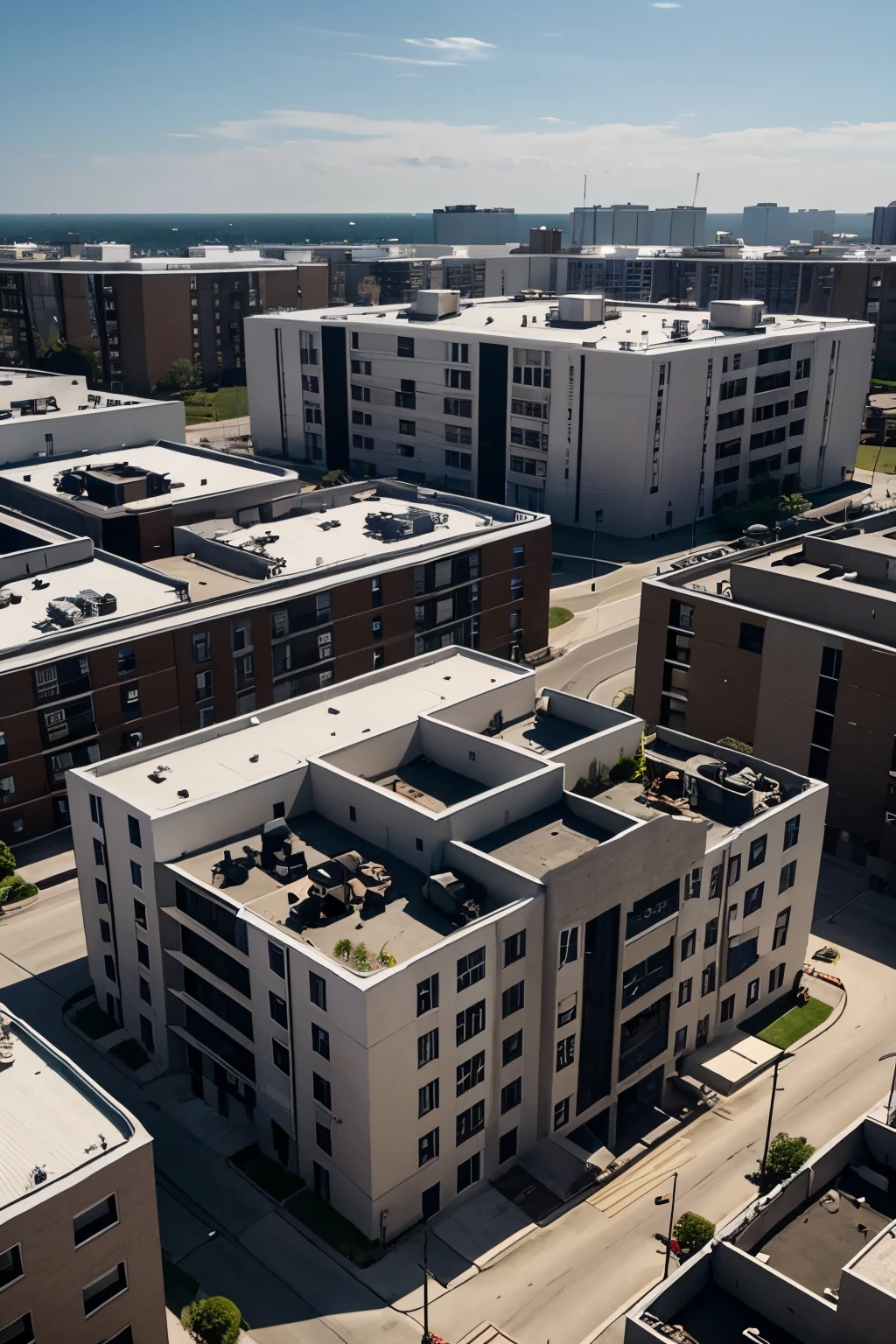 set of buildings, Dorms, 4k