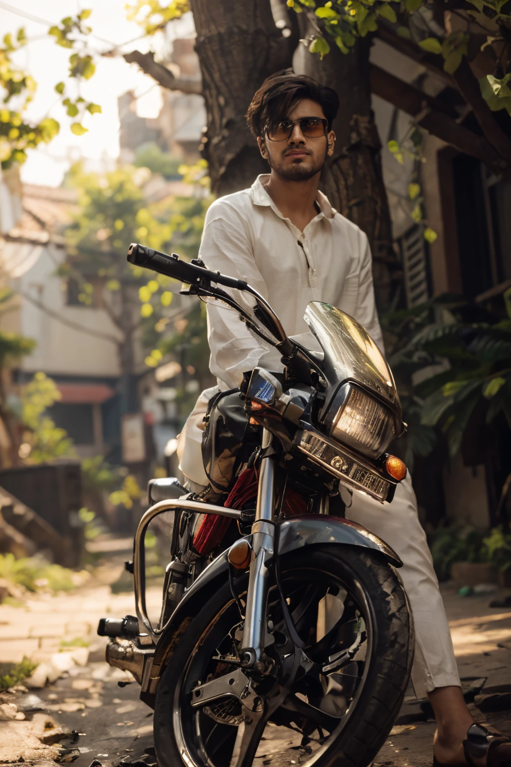 Change background cyberpunk designer chashma handsome boy,realic face 8k,ultra realistic