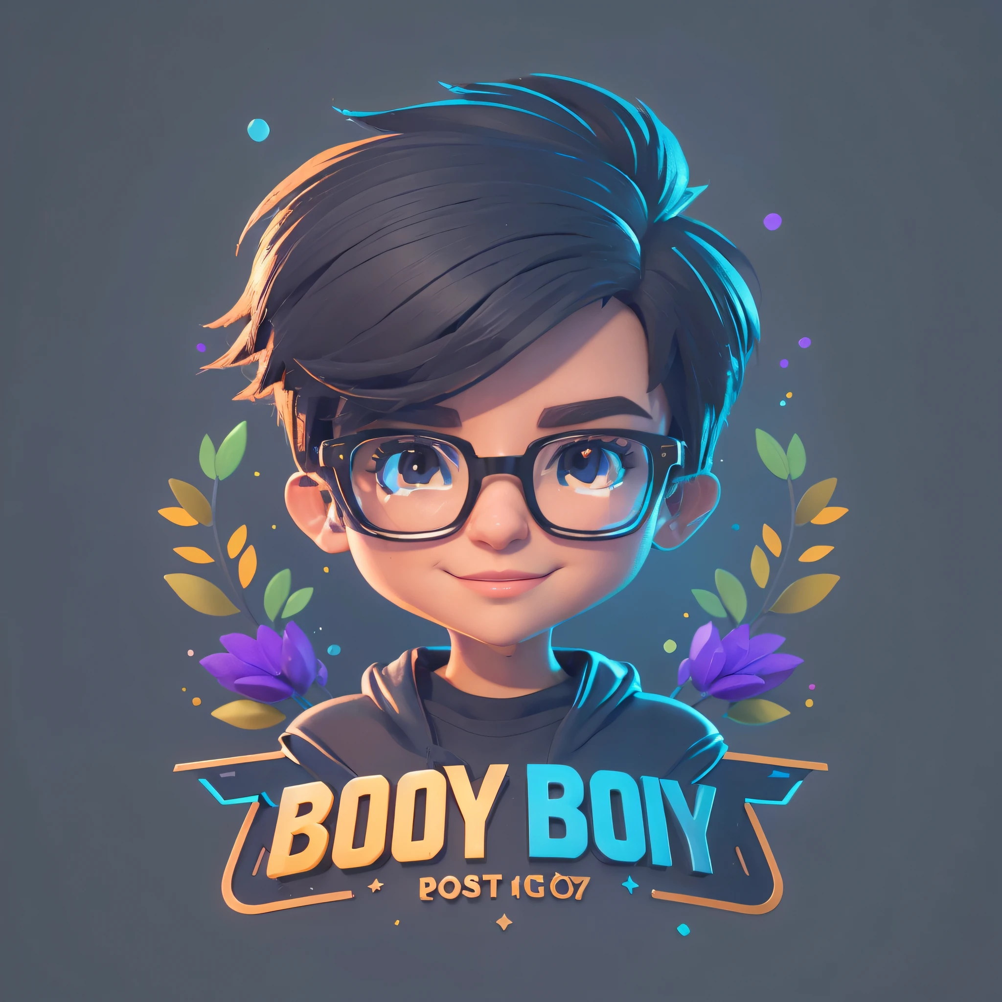 Cartoon character of a man wearing black glasses and a blue shirt, um personagem animado, Caractere estilizado, animation style rendering, 3D estilizado, Arnold Maya render, 3 d render stylized, toon render keyshot, Personagem 3D, Personagem 3D, 3d rendering stylized, 3 d character render, personagem de desenho animado, Personagem de close up, Pose de personagem, (Estilo Pixar) (master part:1.2) (Bokeh) (best quality) (pele detalhada) (textura detalhada) (8k) (argila) (Cinematic lighting) (foco nítido,Senta e vaza a parte superior do corpo