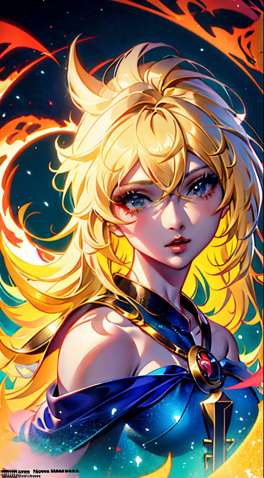 Chica anime con cabello blanco y armadura dorada sosteniendo una espada., Diosa del anime, portrait knights of zodiac girl, Cushart Krenz Key Art Femenino, Arte detallado del anime digital, Artgerm extremadamente detallado, Deidad de pelo blanco, ilustraciones detalladas del anime, Artgerm en ArtStation Pixiv, anime fantasy artwork, Arte detallado del anime, 2. 5 d cgi anime fantasy artwork