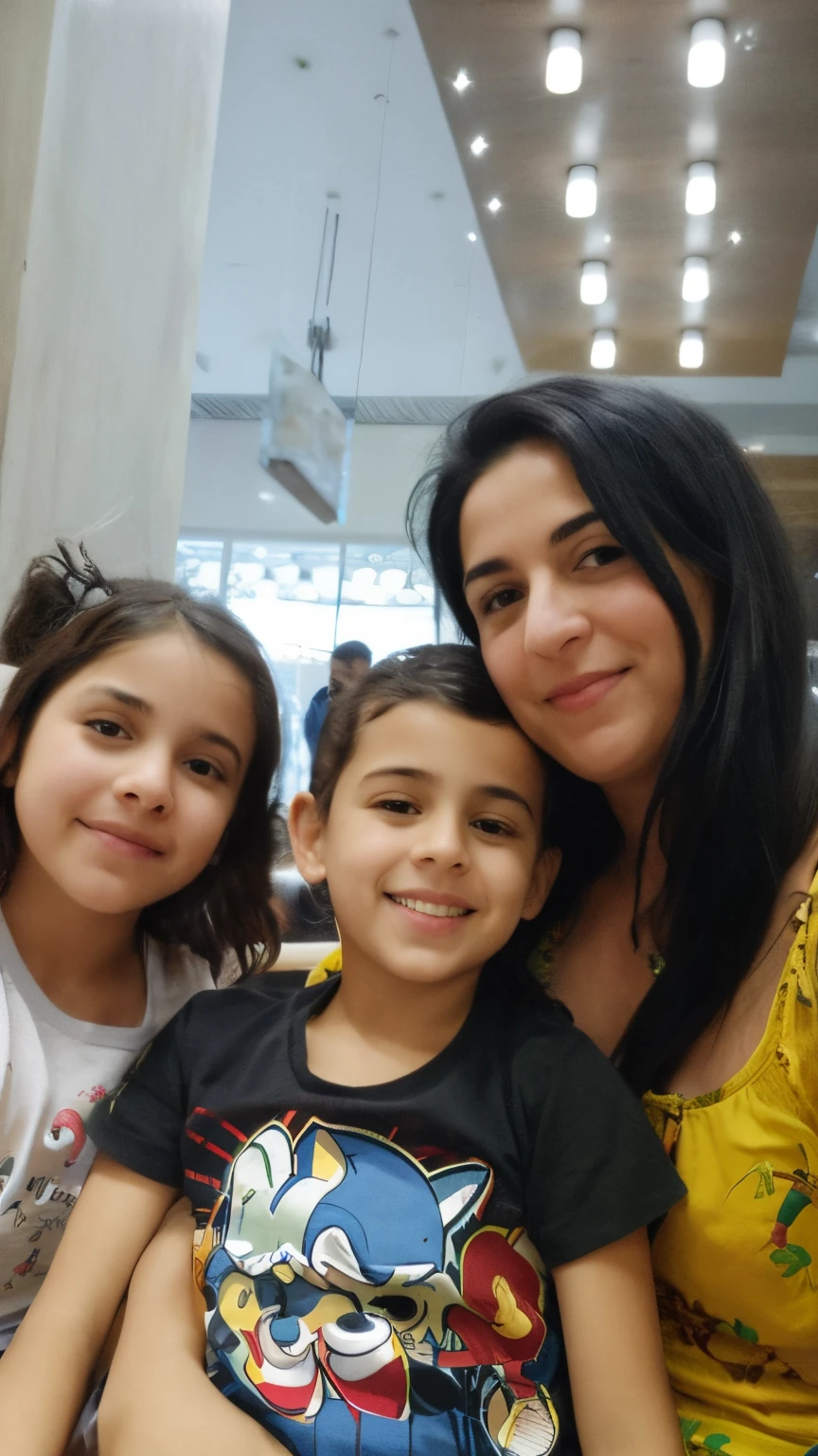there are three girls and a boy sitting together in a restaurant, imagem de perfil, imagem de qualidade muito baixa, Eytan Zana, Mulher de 30 anos, 3 0 anos de idade mulher, Andou na escola chatzipanagiotou, Postagem no Reddit, cerca de 3 5 anos, Directed by: Nandor Soldier, Happy family, foto de perfil, non blurry