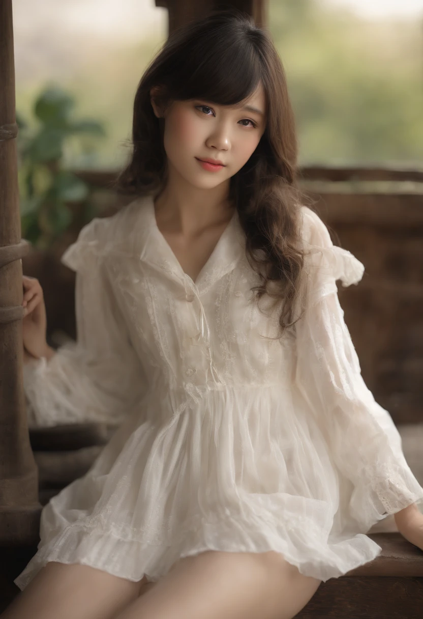 molesting、top-quality、hight resolution、ultra-detailliert、masterpiece、Raw photography:2、realisitic:2、Photorealsitic:2、extremely delicate and beautiful、finely detail、Textured skin、1girl in、Solo、Alone:2、Japan schoolgirl in uniform、Sailor suit and navy blue short skirt:1.5、beauitful face:1.5、(slim figure)、Colossal tits、Old man in shorts with short sleeves、(Hugging her from behind)、(touching breasts:1.3)、(Old man taking off white panties:1.3)(She sheds tears:1.4)、Draw in clear detail whose hand it is、White lace panties、The shape of the woman's pubic area is clearly visible、Old man rubbing girl's chest、
