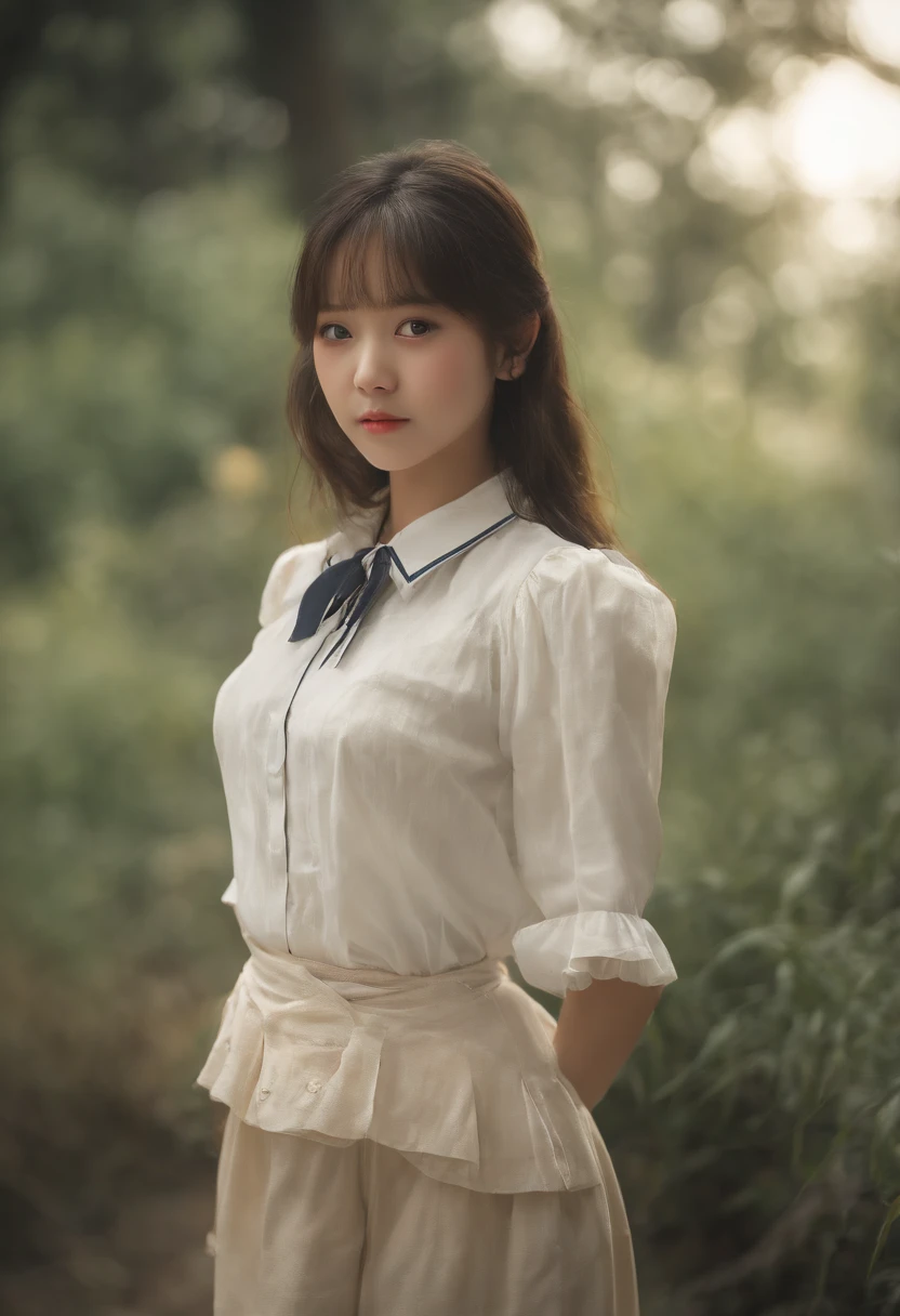 molesting、top-quality、hight resolution、ultra-detailliert、masterpiece、Raw photography:2、realisitic:2、Photorealsitic:2、extremely delicate and beautiful、finely detail、Textured skin、1girl in、Solo、Alone:2、Japan girl in uniform、Sailor suit and navy blue short skirt:1.5、beauitful face:1.5、(slim figure)、Colossal tits、Old man in shorts with short sleeves、(Hugging her from behind)、(touching breasts:1.3)、(Old man taking off white panties:1.3)(She sheds tears:1.4)、Draw in clear detail whose hand it is、White lace panties、The shape of the woman's pubic area is clearly visible、Old man rubbing girl's chest、
