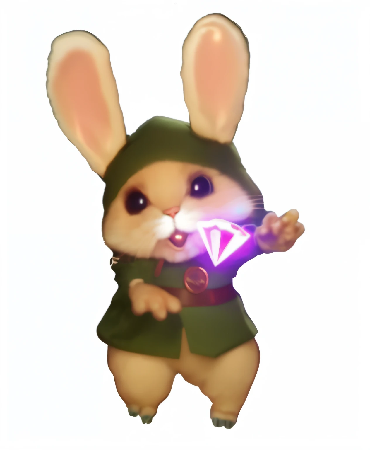 there is a cartoon of a mouse with a light in its mouth, rabbt_charachter, electrixbunny, Conejito con casco y espada, Guerrero conejo, maplestory mouse, lagus the thieving bunny, Teemo, Teemo de League of Legends, Pegatina de telegrama, derpibooru, Big Chungus como el jefe del anillo de Elden, Astri Lohne