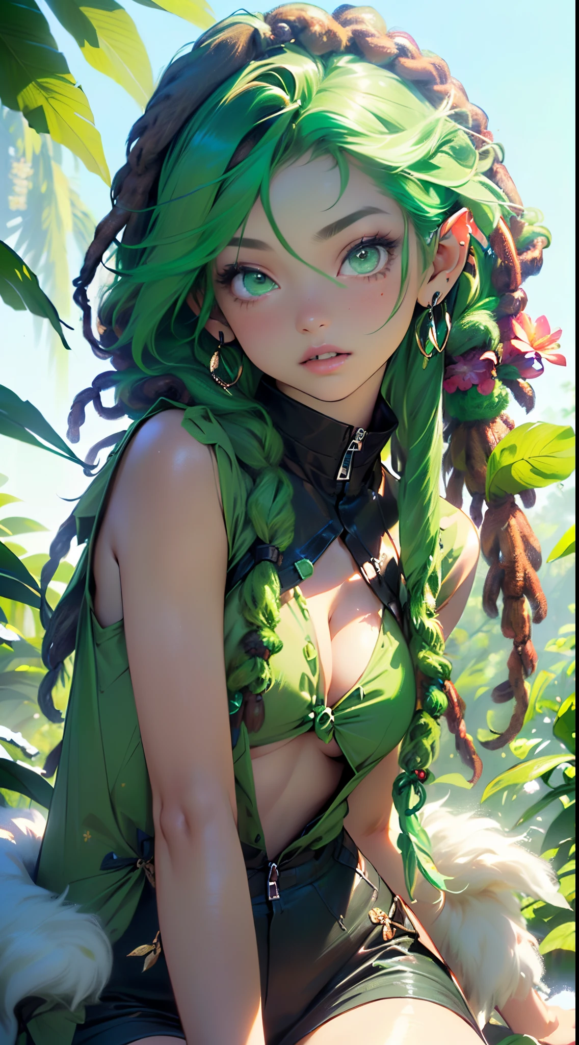 cute **** elf,(((little ****,tiny little body,little))),(((***********))),((anime elf **** with extremely cute and beautiful green hair)), (((elf))), (((elf ears))),

(((flat chest))),((((green hair:1.35,messy green hair,braided green hair, (dreadlocks green hair:1.5),colored inner hair,hair over eyes,ear breathing)))),(((green_eyes:1.3))),intricate eyes,beautiful detailed eyes,symmetrical eyes,big eyes:1.5,(((lustrous skin:1.5,bright skin: 1.5,skin tanned,shiny skin,very shiny skin,shiny body,plastic glitter skin,exaggerated shiny skin,illuminated skin))),(detailed body,(detailed face)),

cute,slutty,erotic,daring,(nsfw),

((creepers on his body:1.3)),revealing clothing,show skin,(((Sexy green fur coat, green fur coat outfit, wearing a green fur coat:1.3,green winter coat))), ((visible thong straps)),((underpants strap)),(green clothes,semi-naked,with little green clothing,(((leaves and flowers on her clothes:1.2,leaves on her clothes:1.2, flowers on her clothes:1.2,leaves and flowers on her hair:1.5))),(((intricate outfit,intricate clothes,embroidered outfit,ornate outfit))),

(dynamic pose:1.0),embarrassed,(centered,scale to fit dimensions,Rule of thirds),

((snowy pine forest at night)),with dark stormy clouds,winter,scenery:1.25,((snow forest background)),Christmas tree,

highres,sharp focus,(ultra detailed,extremely detailed),(photorealistic artwork:1.37),(extremely detailed CG unity 8k wallpaper),(((vibrant colors,vibrant theme))),(intricate),(masterpiece),(best quality),