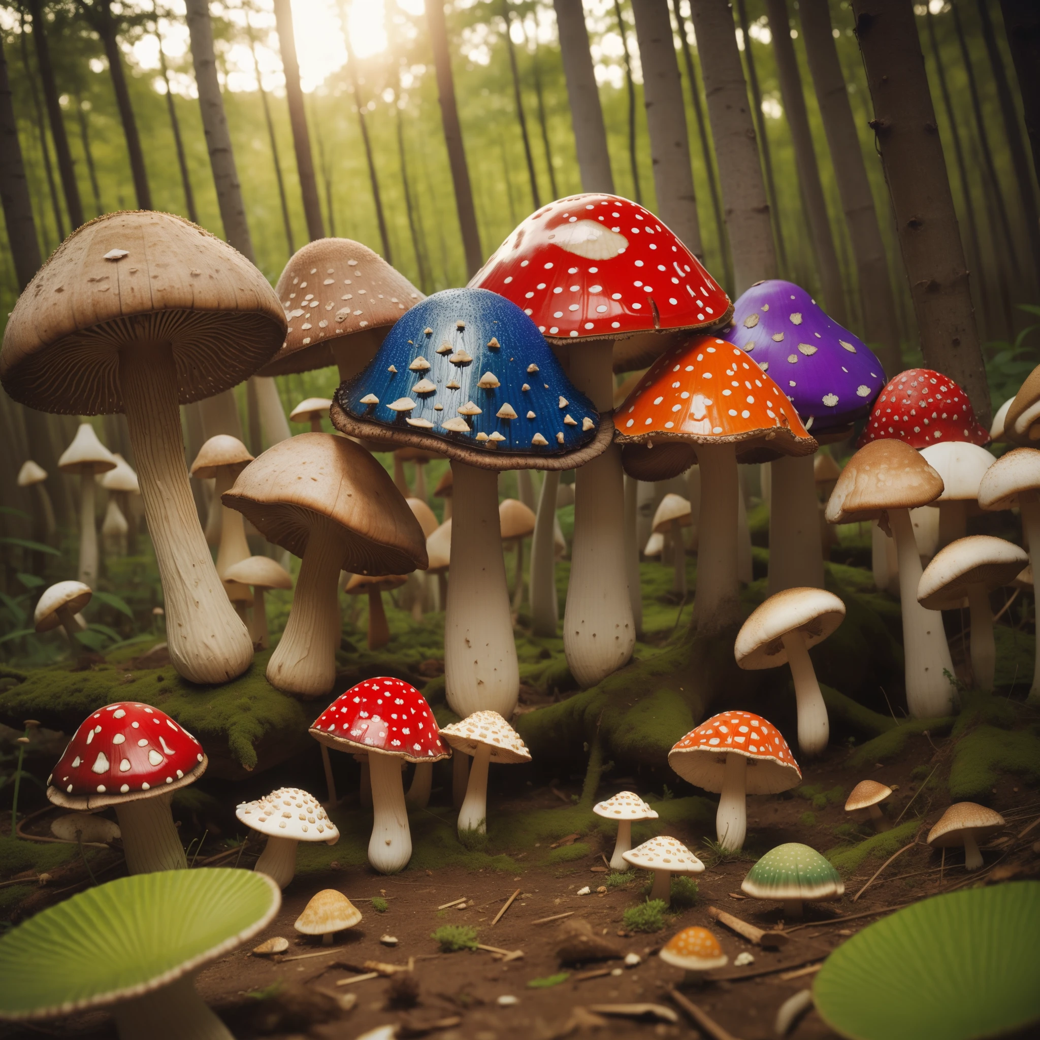 Psilocybin mushrooms and fly agarics