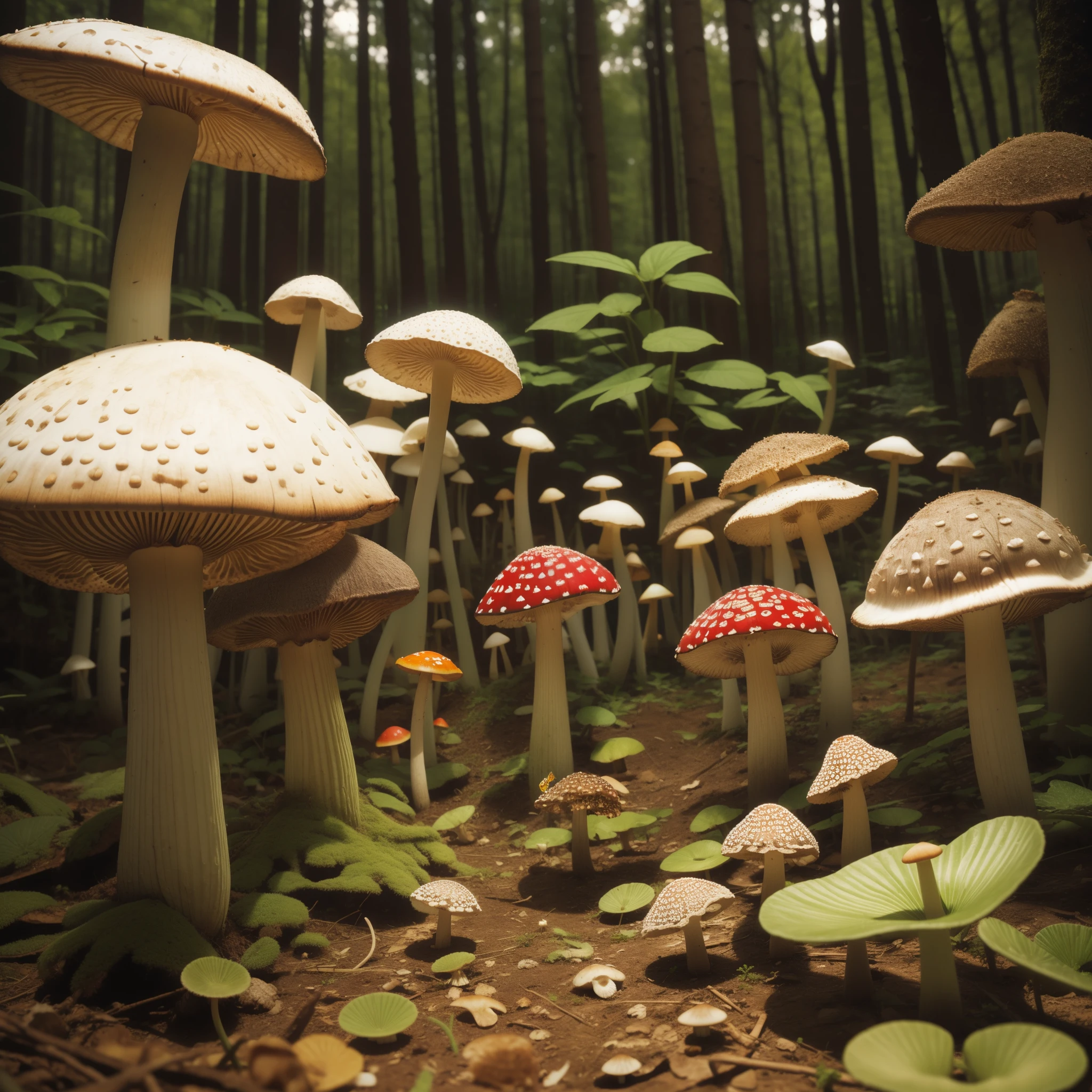 Psilocybin mushrooms and fly agarics