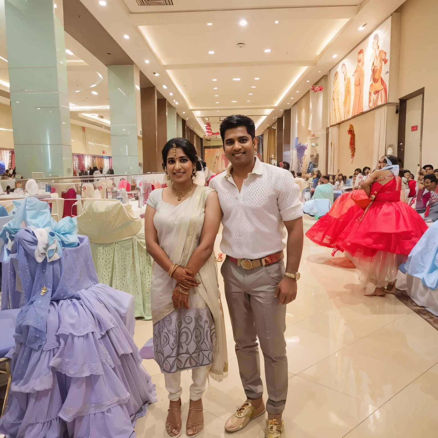 Indian wedding couple