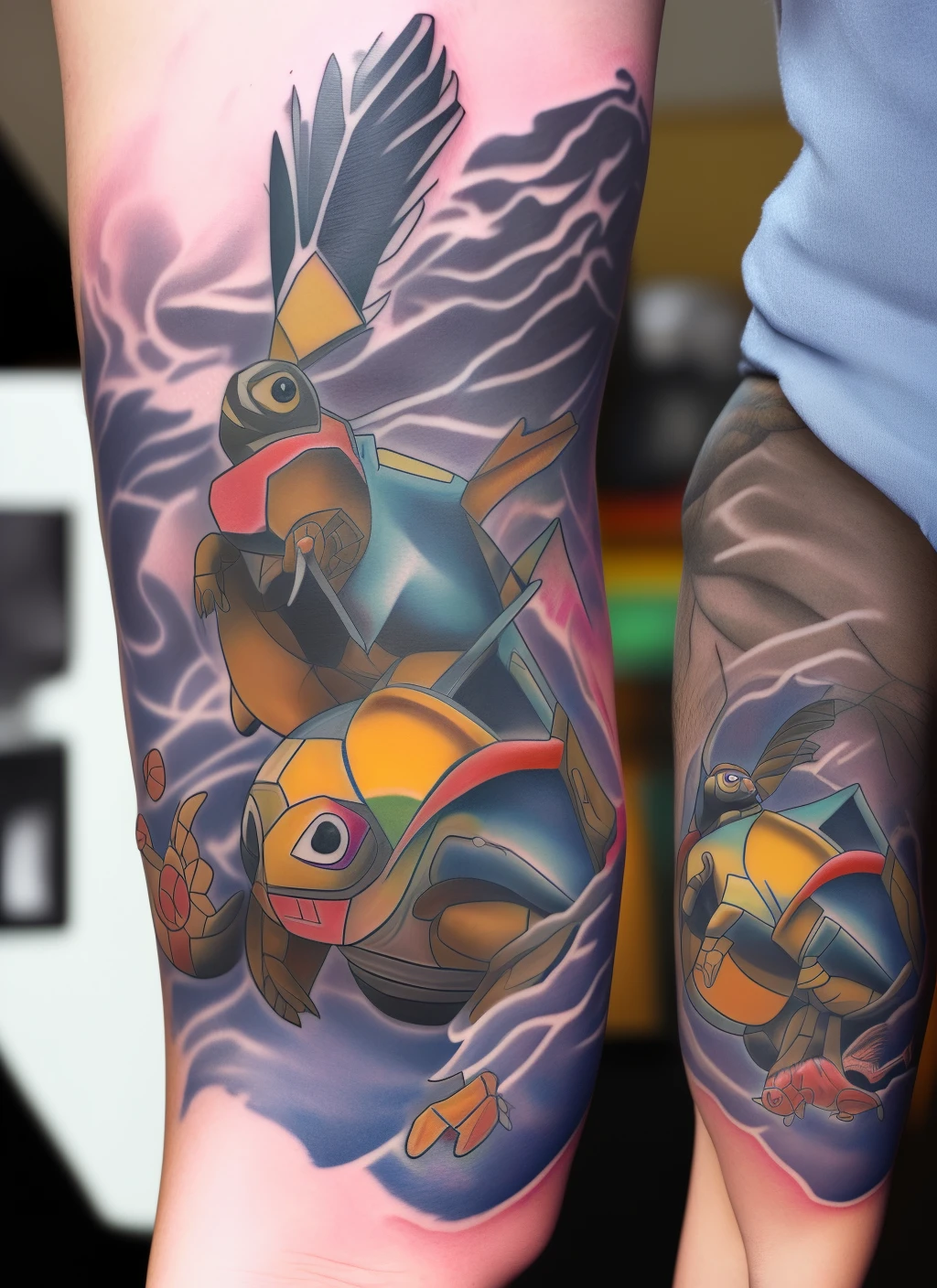 Wartortle old school tattoo