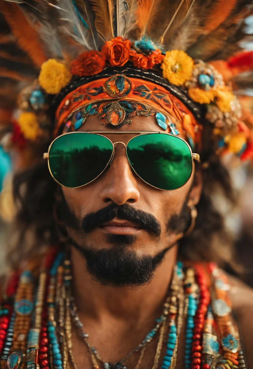 A close-up shot of a beautifully decorated art car at Burning Man, adorned with bright colors and intricate patterns.,original,Tyler, a die-hard Burning Man enthusiast, is easily recognizable with his eclectic attire, often adorned with neon colors, bandanas, and an assortment of festival wristbands that serve as badges of honor. His hair is typically unkempt, colored in wild hues, complementing his ever-present sunglasses that hint at a life perpetually ready for the Playa.