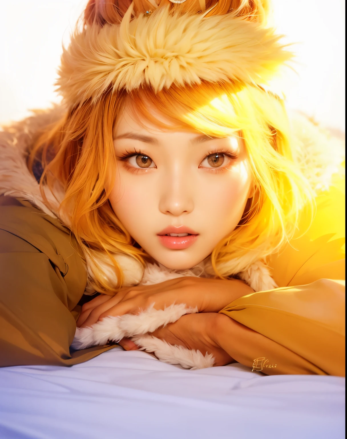 (Best quality, 8k, 32k, Masterpiece, UHD:1.2) "Produce a captivating art piece featuring a girl with a stylish bob haircut, illuminated by dramatic and cinematic lighting that accentuates the contours of her face and hair. Create an atmosphere that exudes intrigue and depth, with shadows and highlights playing a central role in defining the scene. The lighting should emphasize the girl's features and add an extra layer of drama to the composition, making it visually striking and evoking a sense of mystery and allure.", Lingerie, gorgeous chinese model, beautiful asian girl, young sensual graceful, beautiful feminine body, beautiful sexy woman photo, sexy body, lingerie, gorgeous young korean woman, japanese model, hot with shining sun, beautiful woman body, translucent body, elegant seducing pose, japanese goddess, golden hour