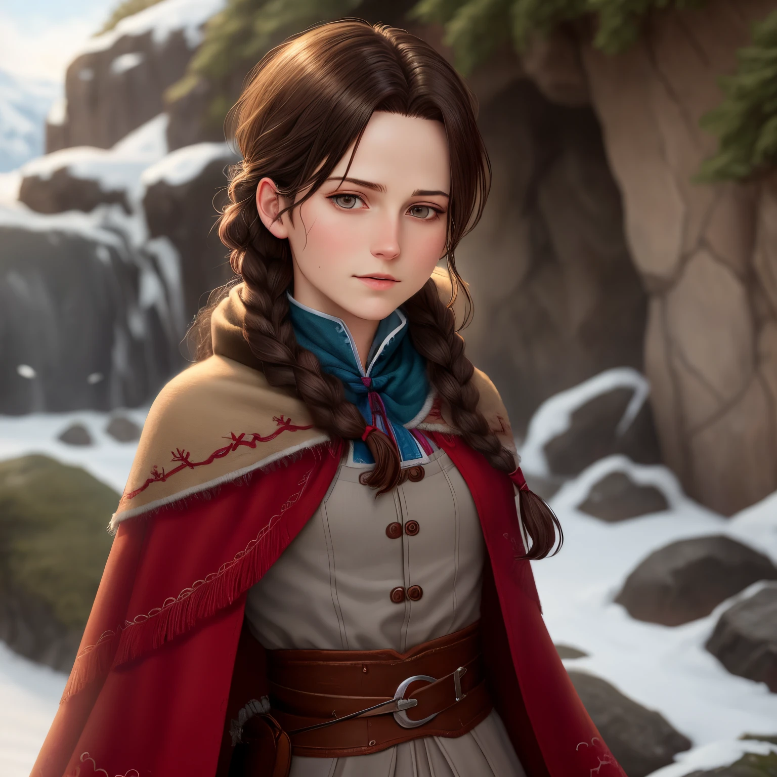 Levi Ackerman as Anna from frozen