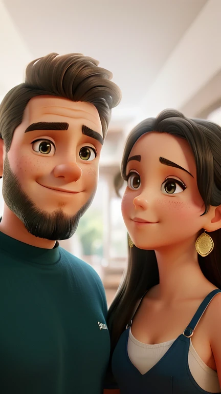 there is a man and a woman that are posing for a picture, imagem de perfil, foto do perfil, Charli Bowater e Artgeem, 4 k post, Postagem 4k, taken in the early 2020s, imagem de qualidade , Foto de perfil do headshot, retrato de alta qualidade, foto do perfil