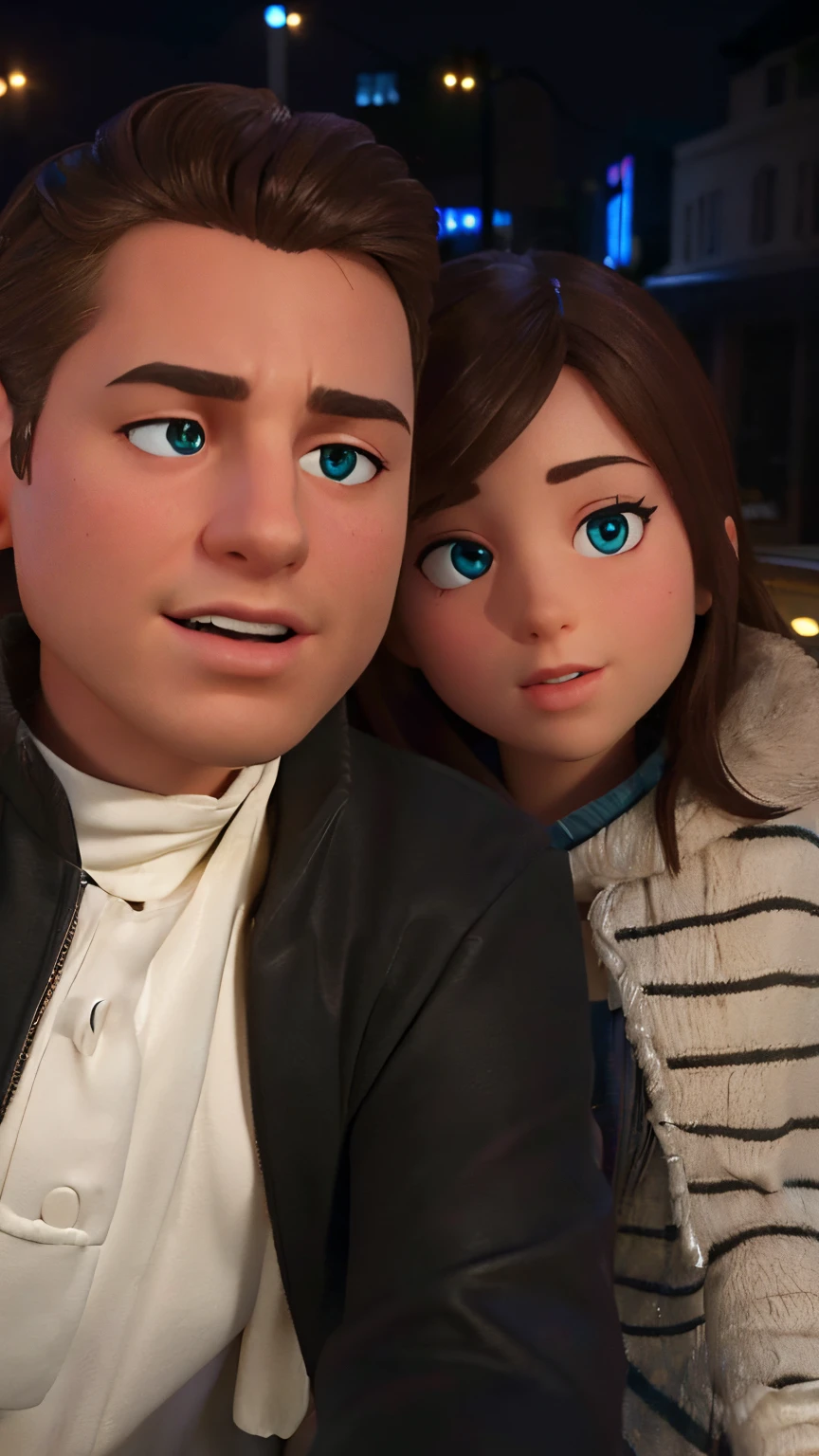 (Best quality, 8K, Masterpiece: 1.3), Clear focus: 1.2, Beauty: 1.4, Abs: 1.1, Brown hair, Aqua dress: 1.4, Night outdoors: 1.1, City streets, fine face and eyes, double eyelids. Realistic lighting added, pay attention to adjust the proportions.