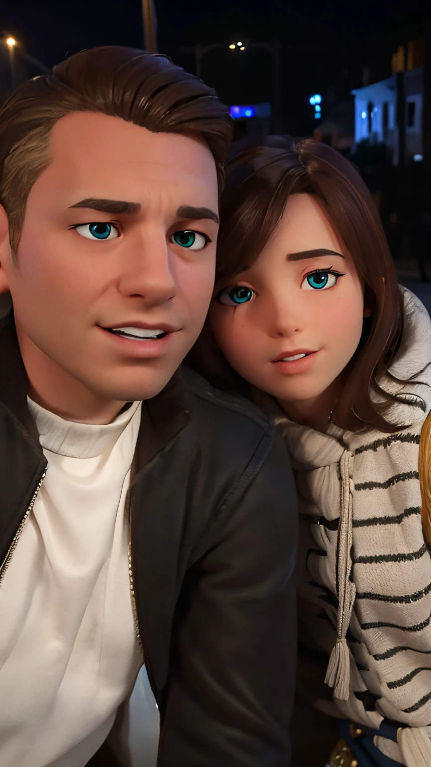 (Best quality, 8K, Masterpiece: 1.3), Clear focus: 1.2, Beauty: 1.4, Abs: 1.1, Brown hair, Aqua dress: 1.4, Night outdoors: 1.1, City streets, fine face and eyes, double eyelids. Realistic lighting added, pay attention to adjust the proportions.
