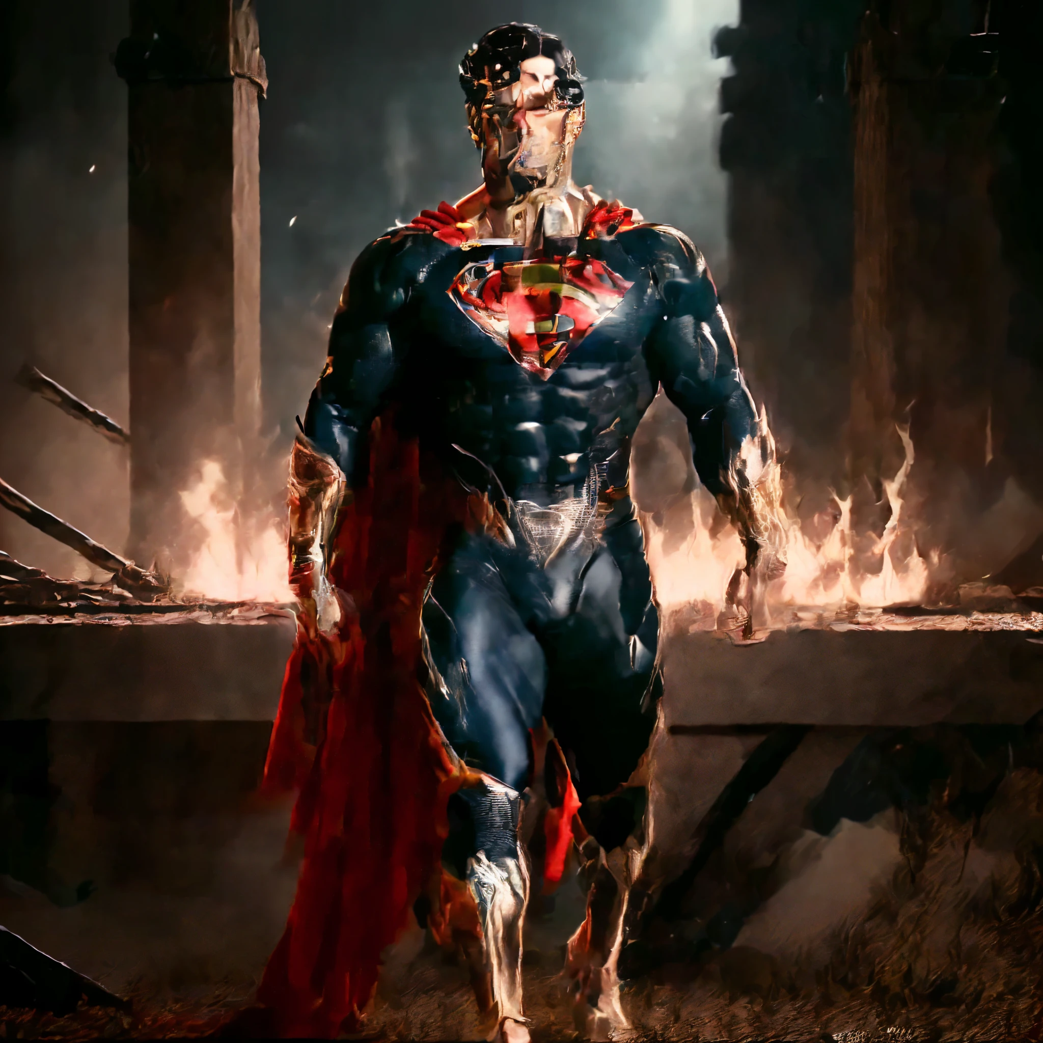 GOD (Henrique Cavill) full body muscularity,