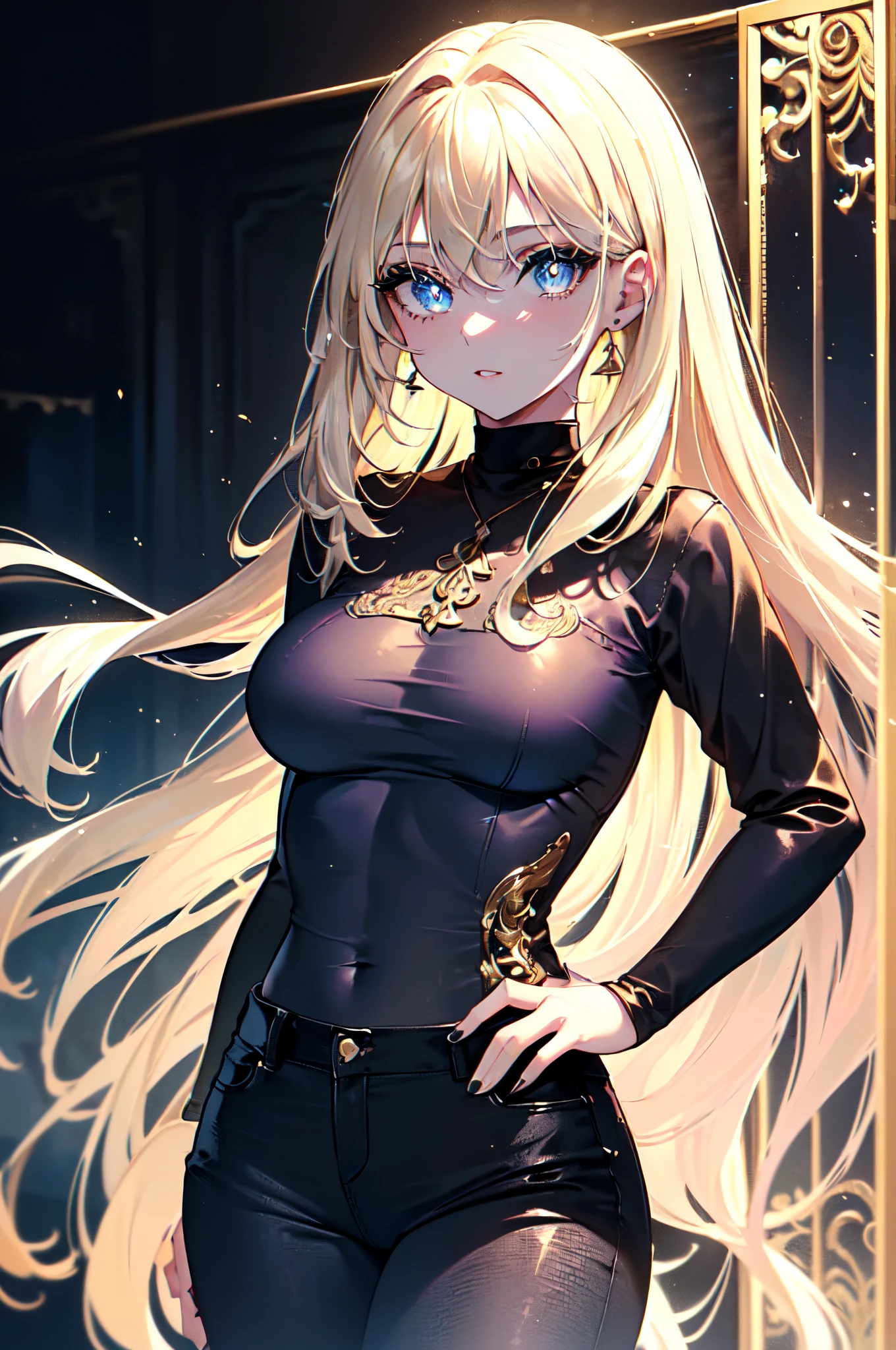 Top quality, incredibly beautiful, absurdity, very delicate 8k wallpaper, Transcendently Beautiful Girl, (masterpiece face, masterpiece eyes:1.5), , (long eyelashes, red lips),Flat_Chest, Huge_breasts, wide_lower back, (five fingers, 4fingers and 1thumb), BREAK, choker, outdoors, alley, day,(Blonde swedish woman, blonde girl with long blond hair, gorgeous blonde, attractive girl, perfect white haired girl, blonde hair blue eyes, very long blonde hair, beautiful blonde hair:1.3) together with a ((( man, 19 years old, around 20 yo, neckbeard, slight stubble, brown hair and eyes, skinny, brown longsleeved shirt, black jeans, thai, drinking chai tea, happy be to included)))
